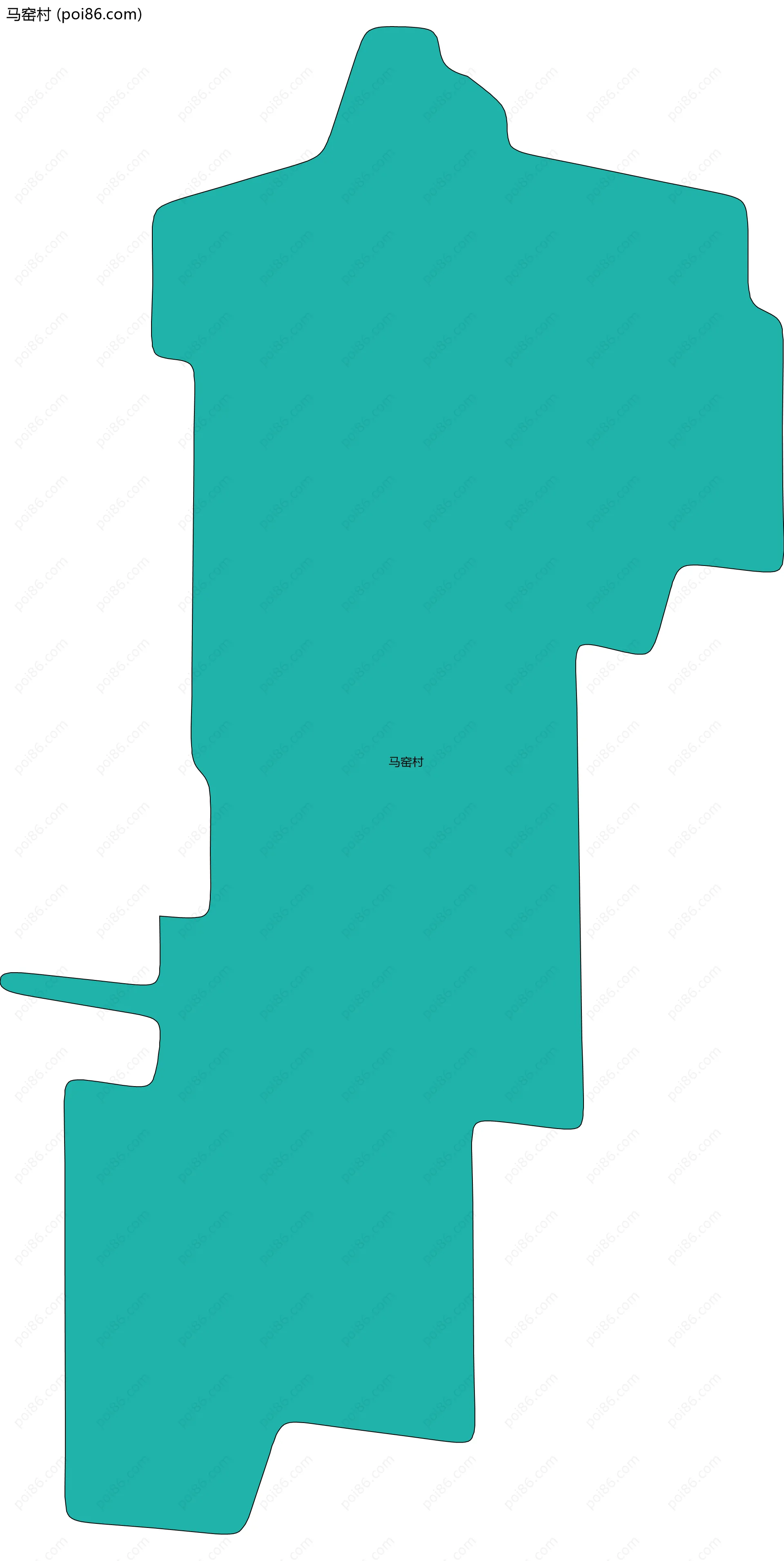 马窑村边界地图