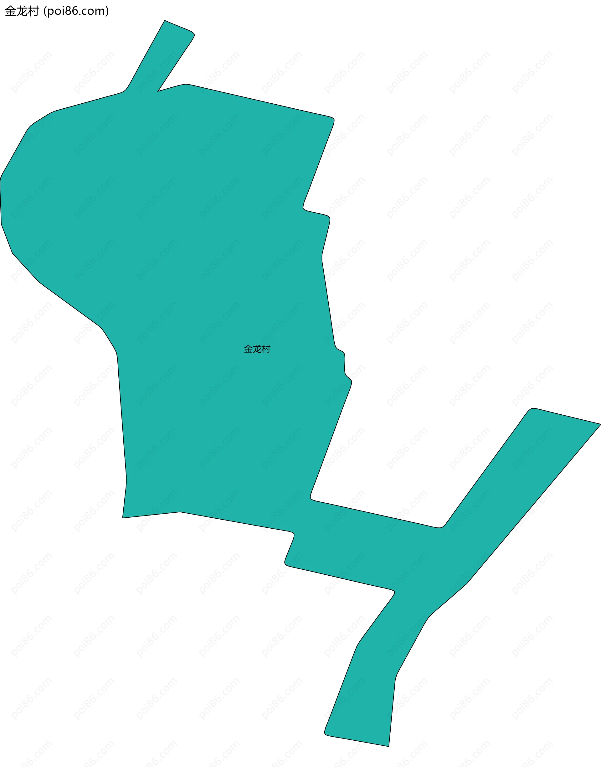 金龙村边界地图