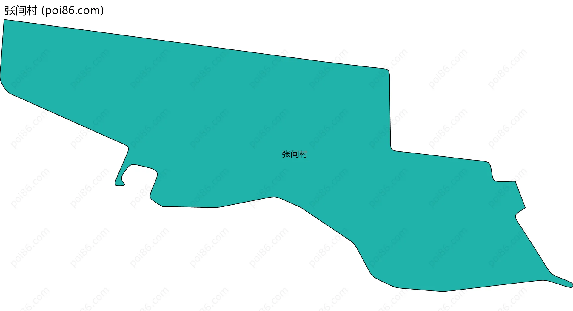 张闸村边界地图