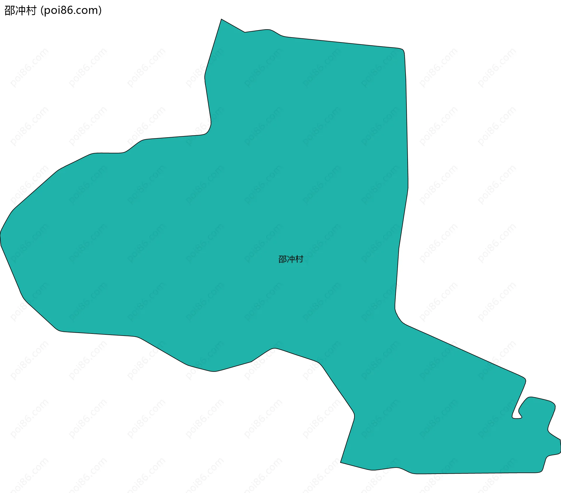 邵冲村边界地图