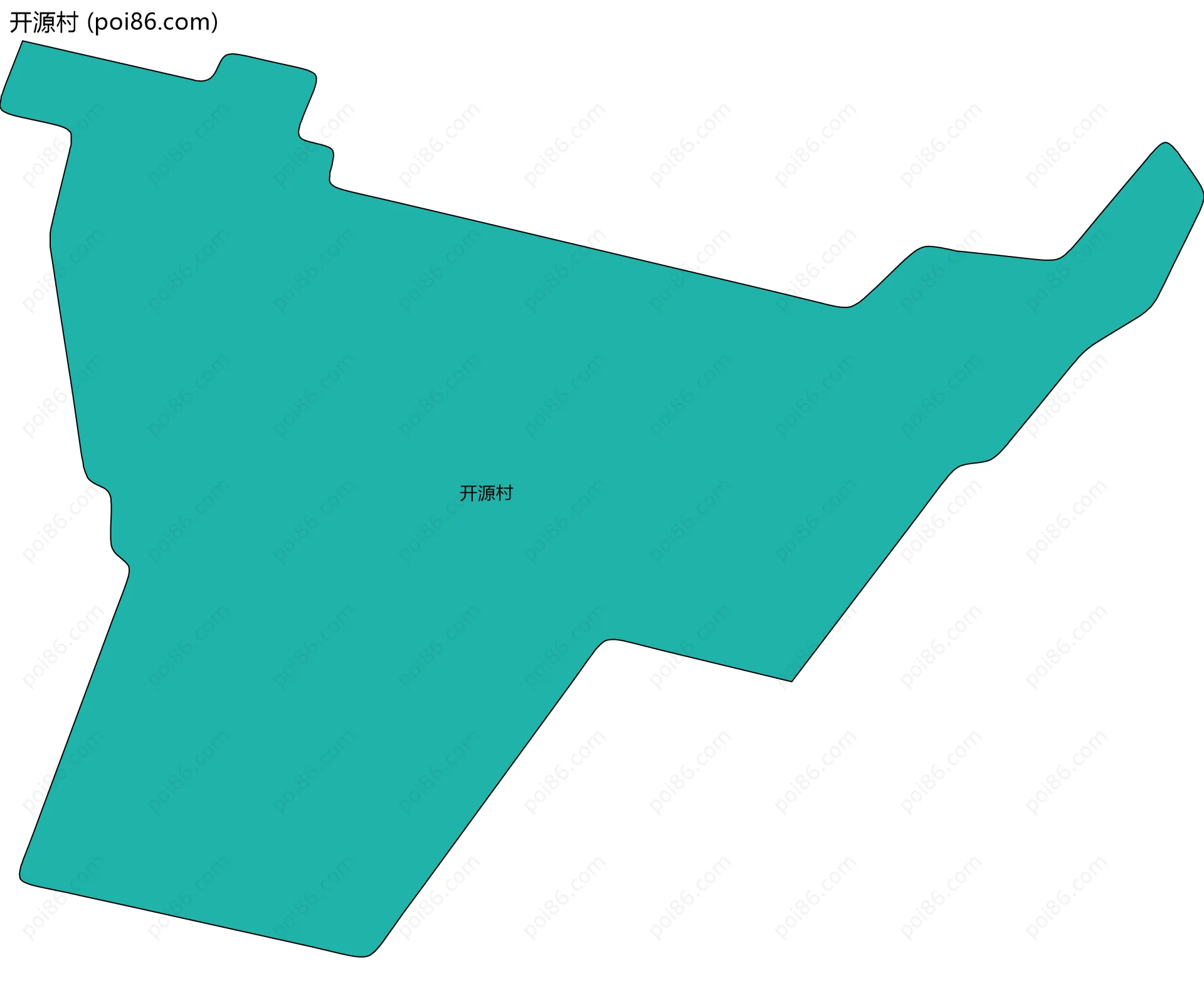 开源村边界地图