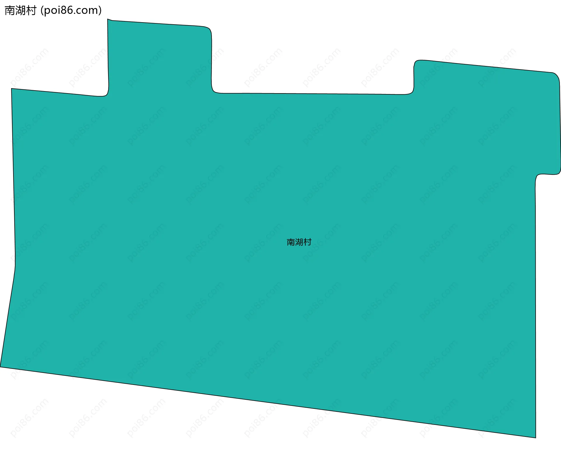 南湖村边界地图