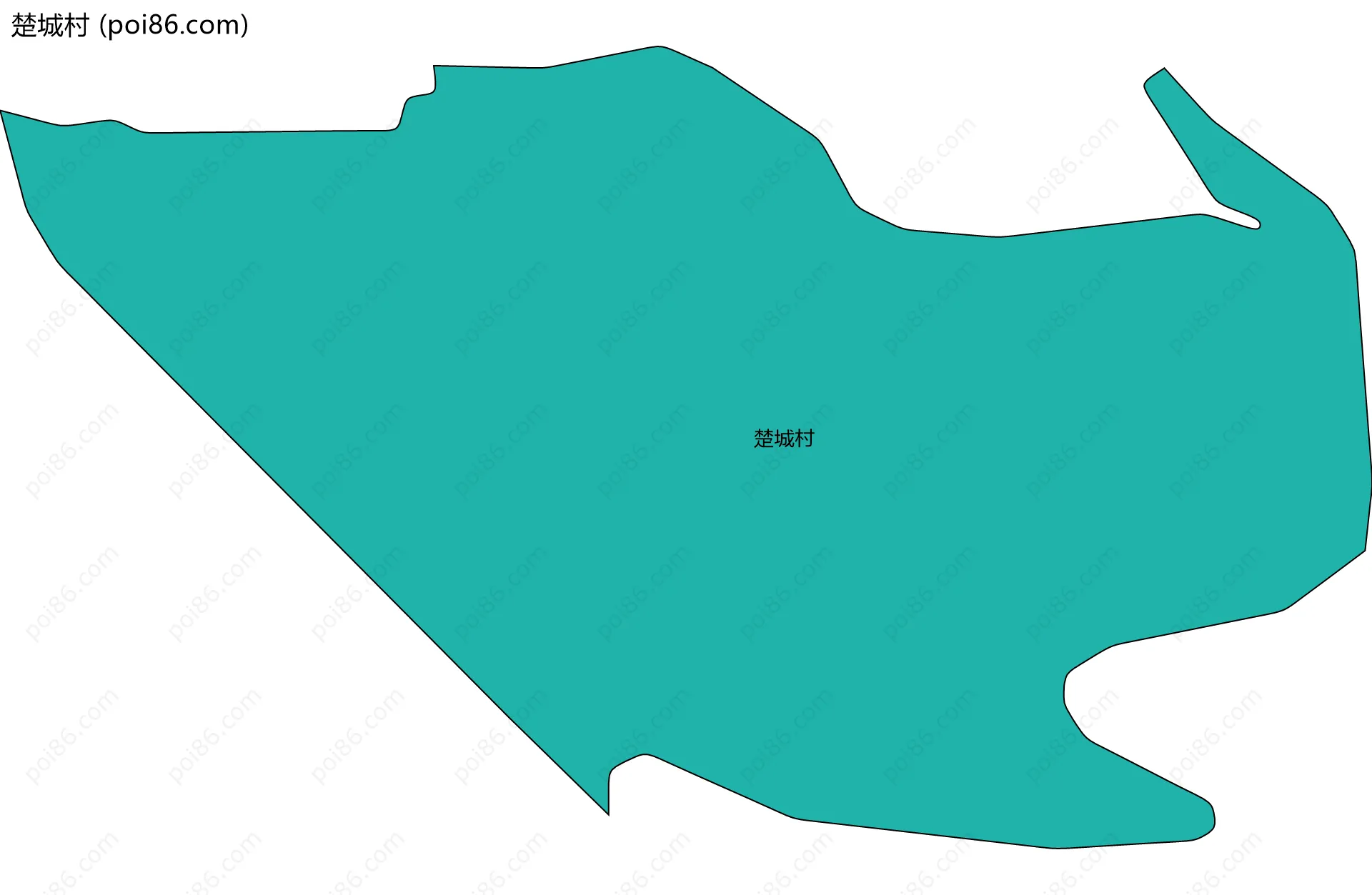 楚城村边界地图