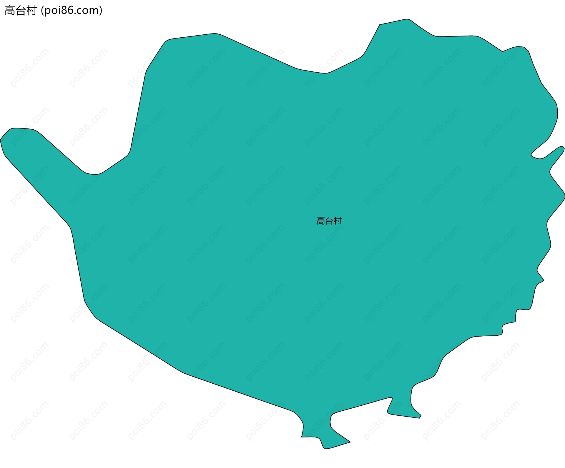 高台村边界地图