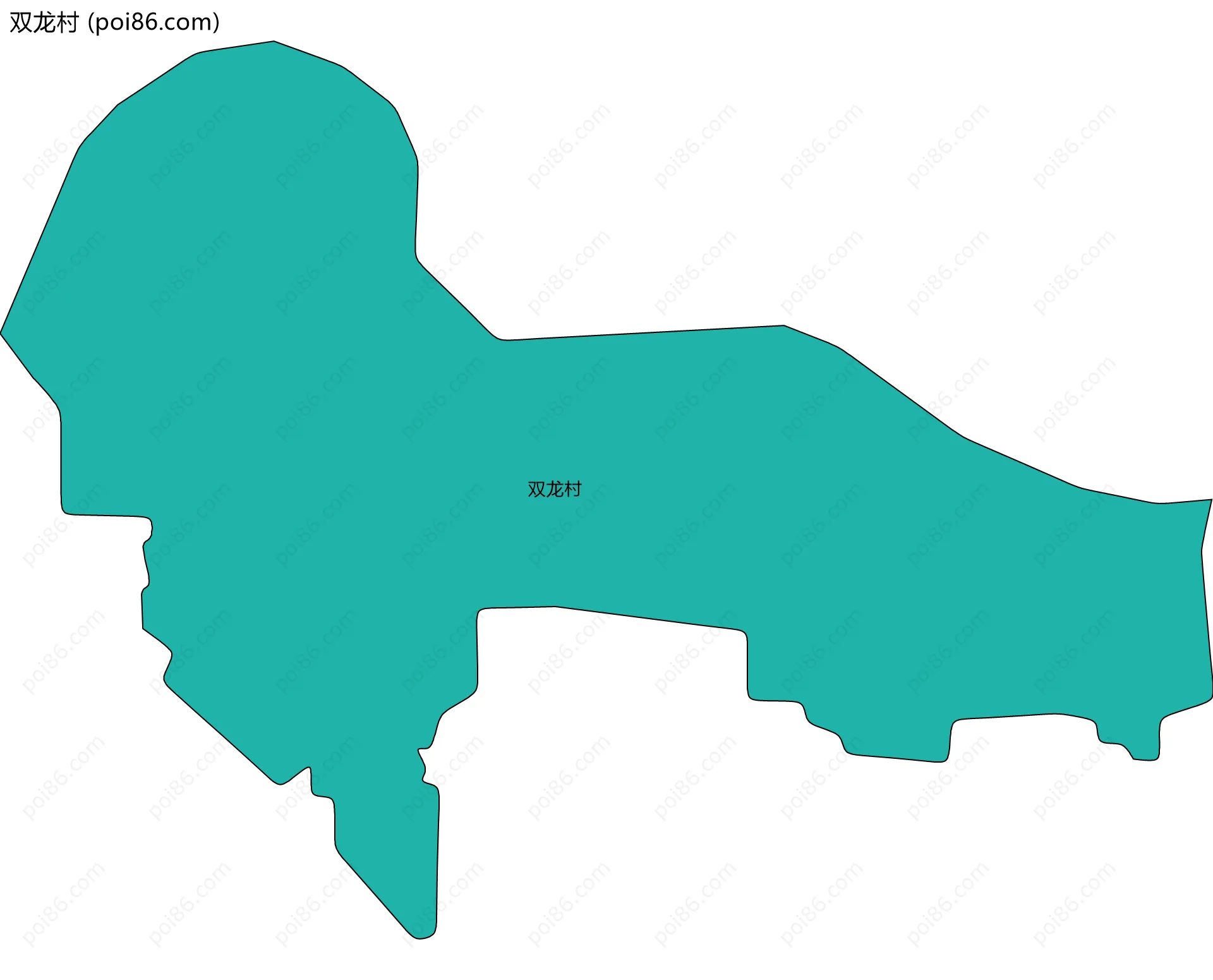 双龙村边界地图