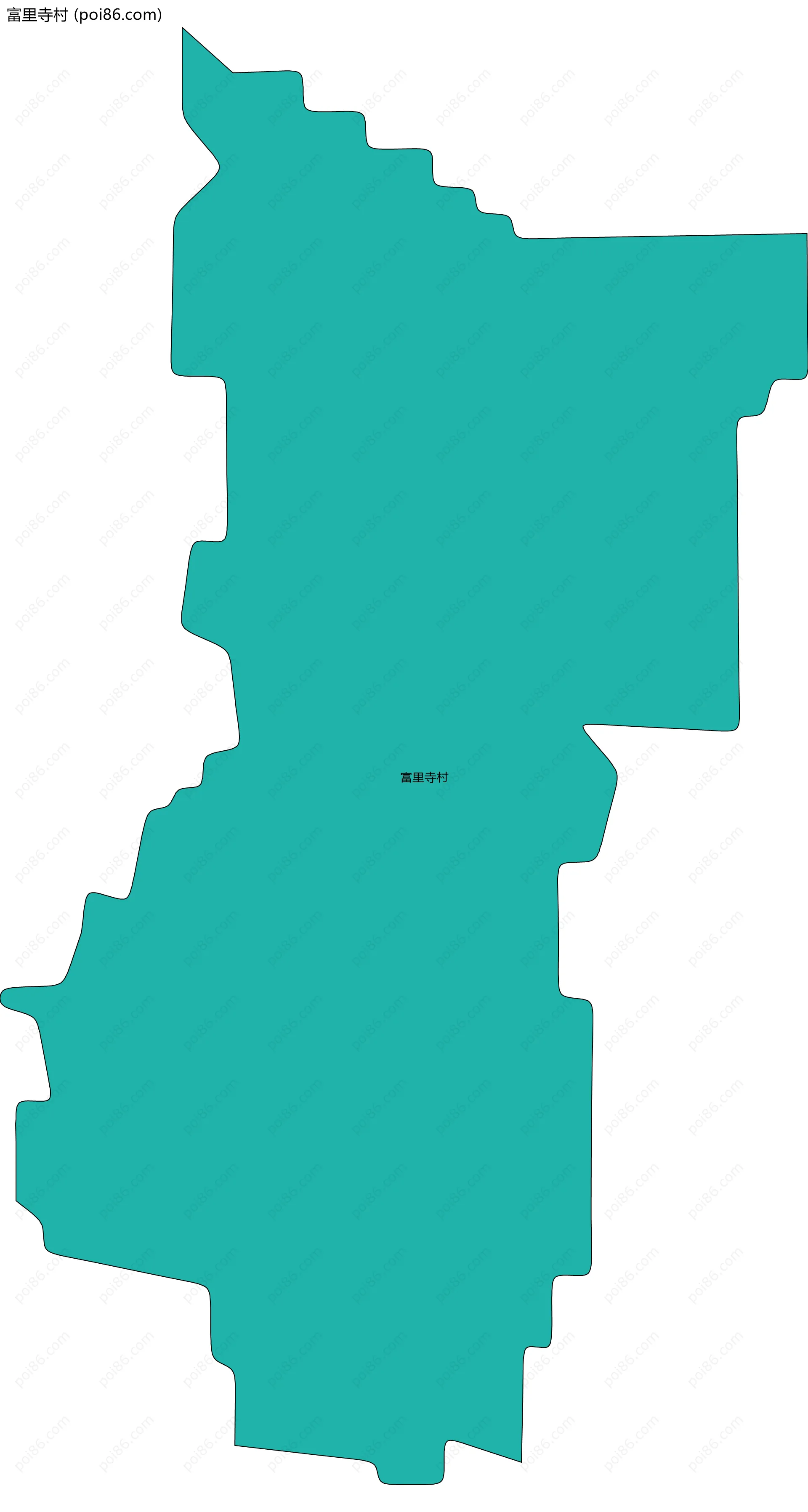 富里寺村边界地图