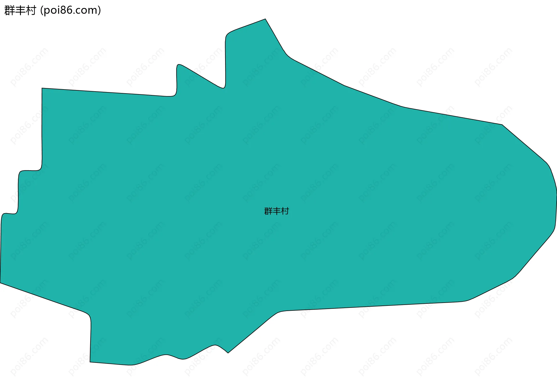 群丰村边界地图