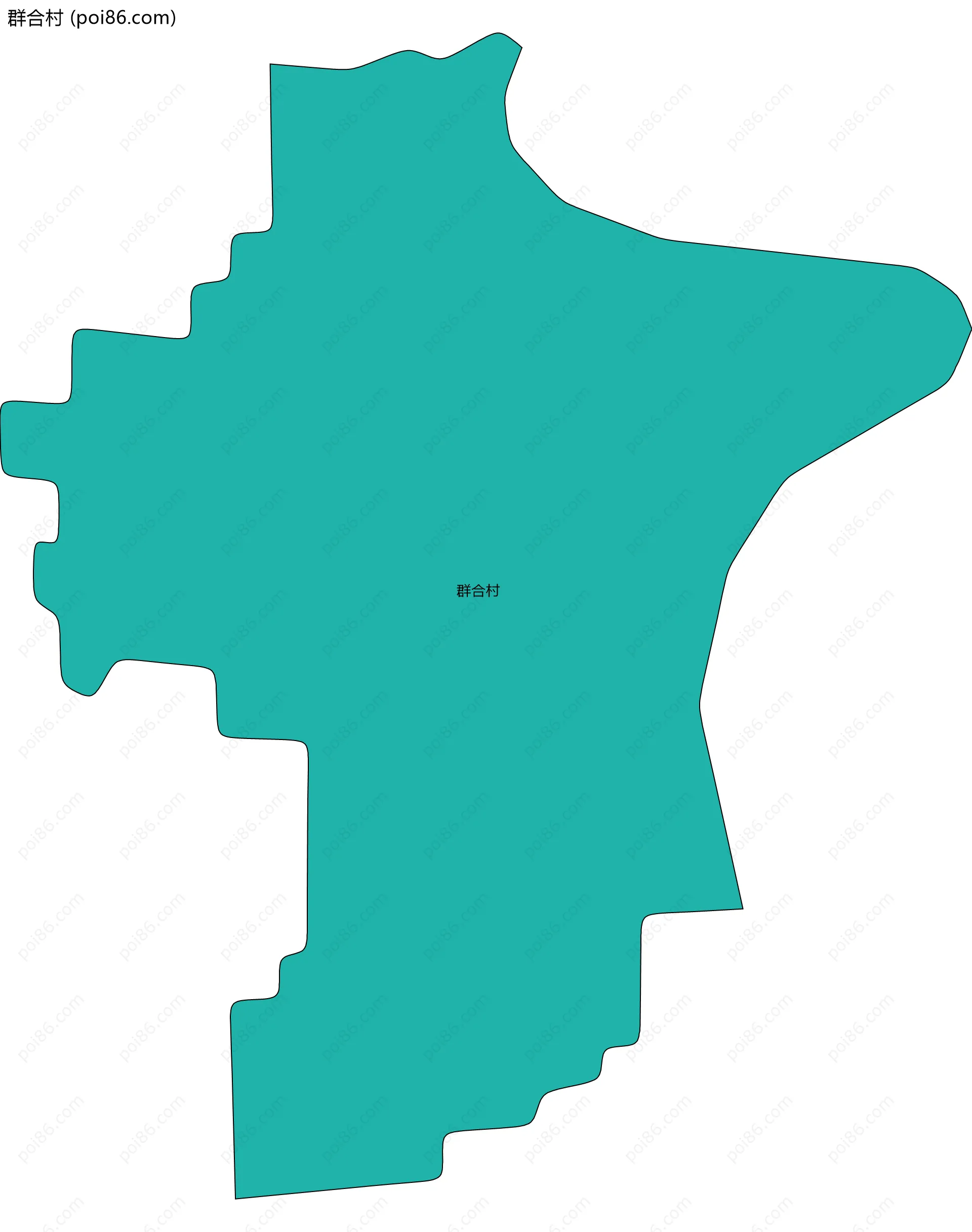 群合村边界地图