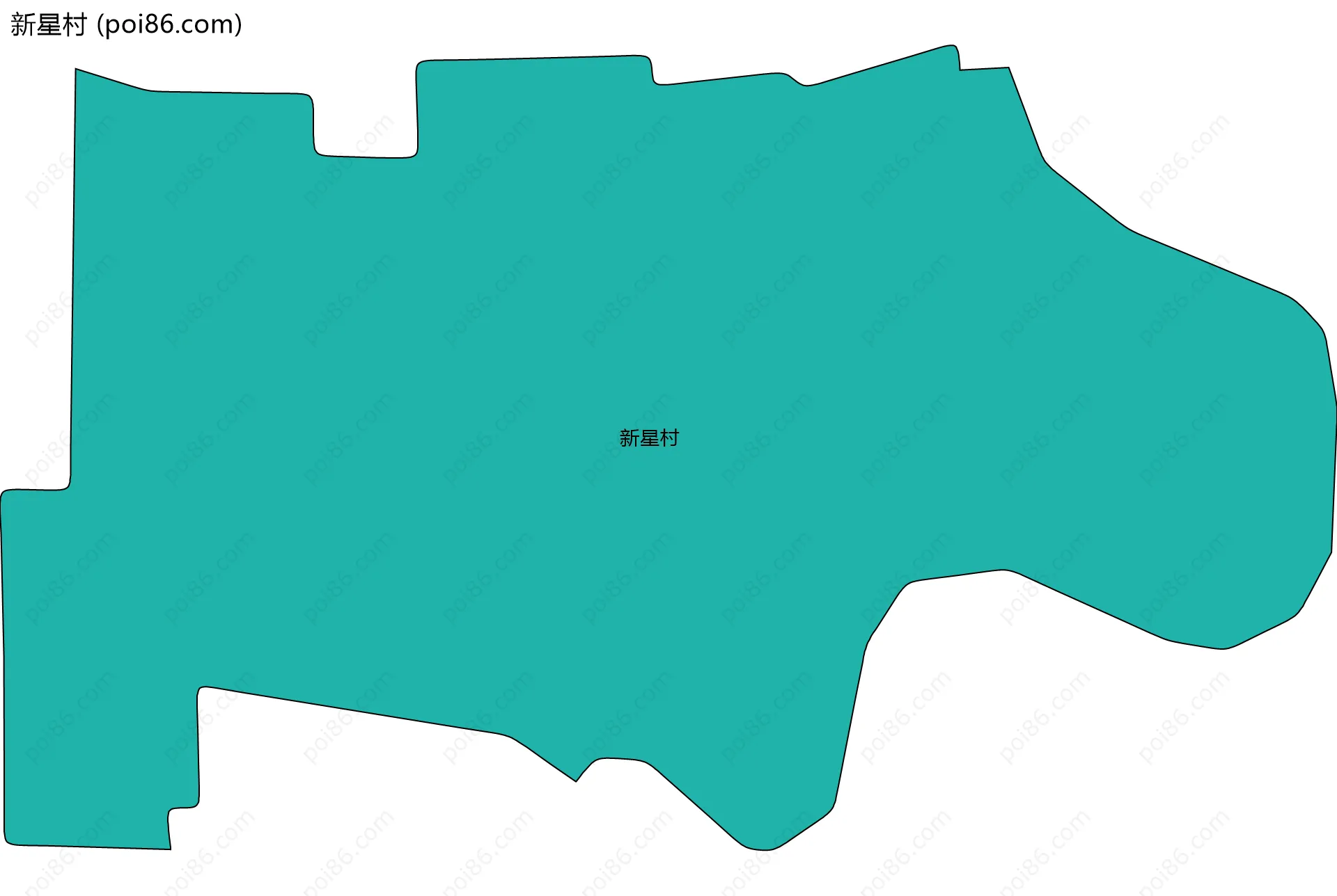 新星村边界地图