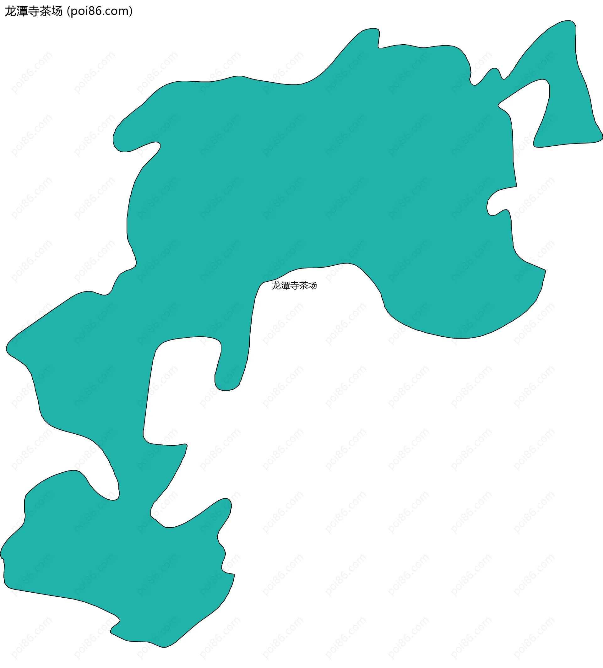 龙潭寺茶场边界地图