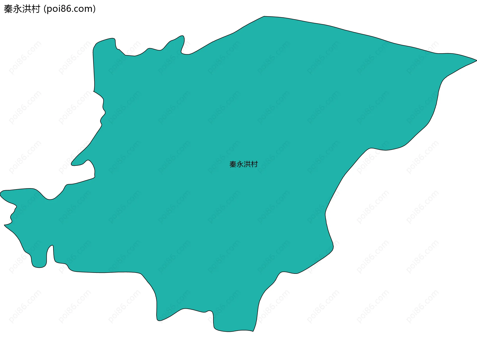 秦永洪村边界地图