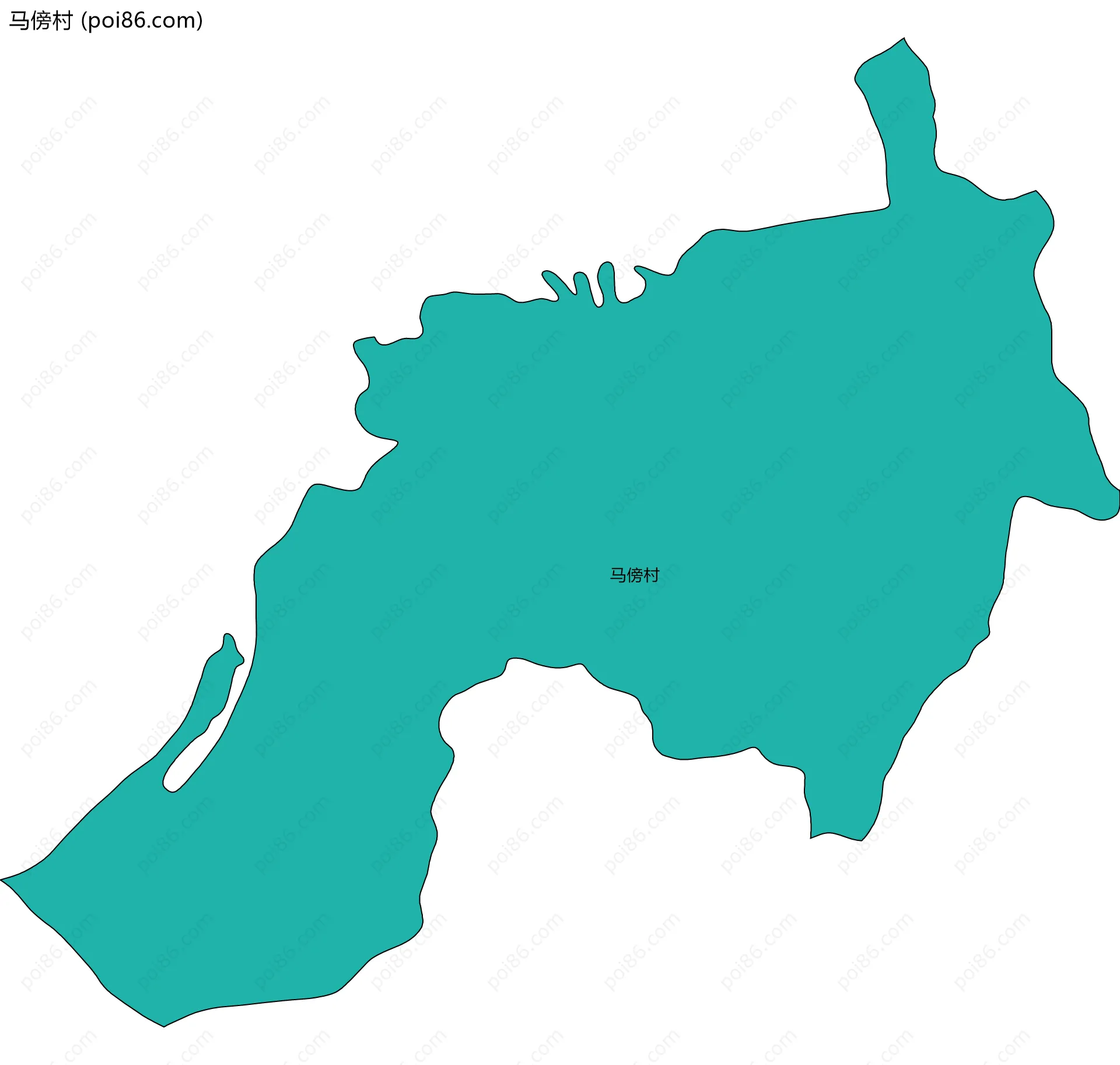 马傍村边界地图