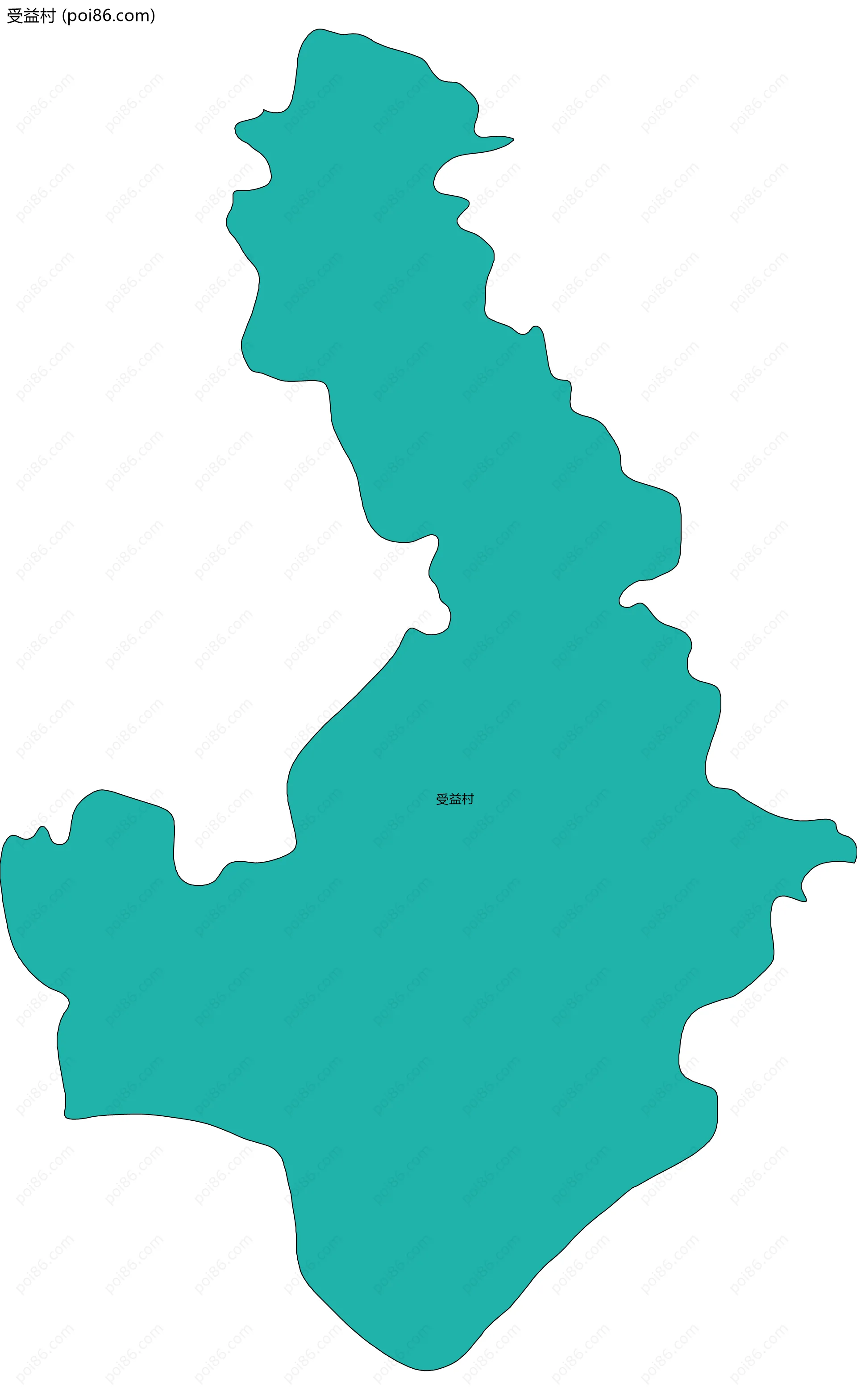 受益村边界地图