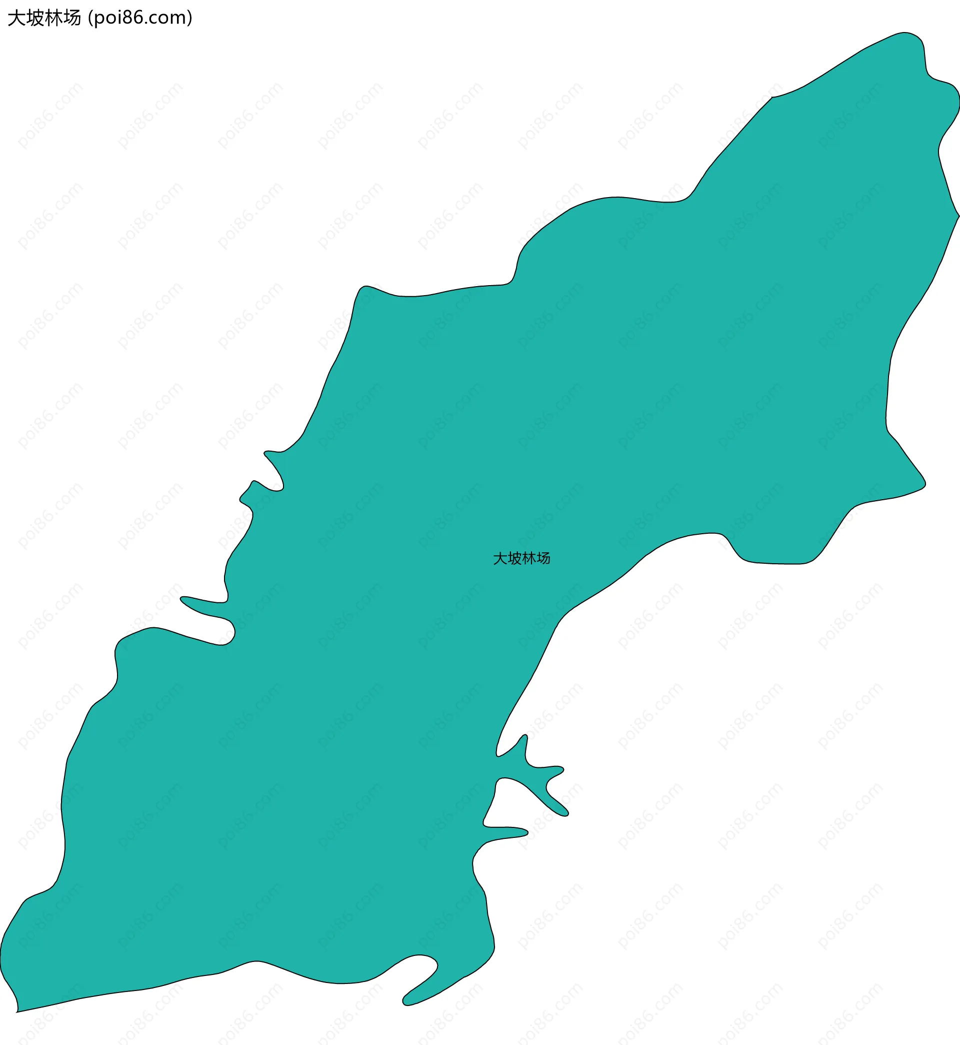 大坡林场边界地图
