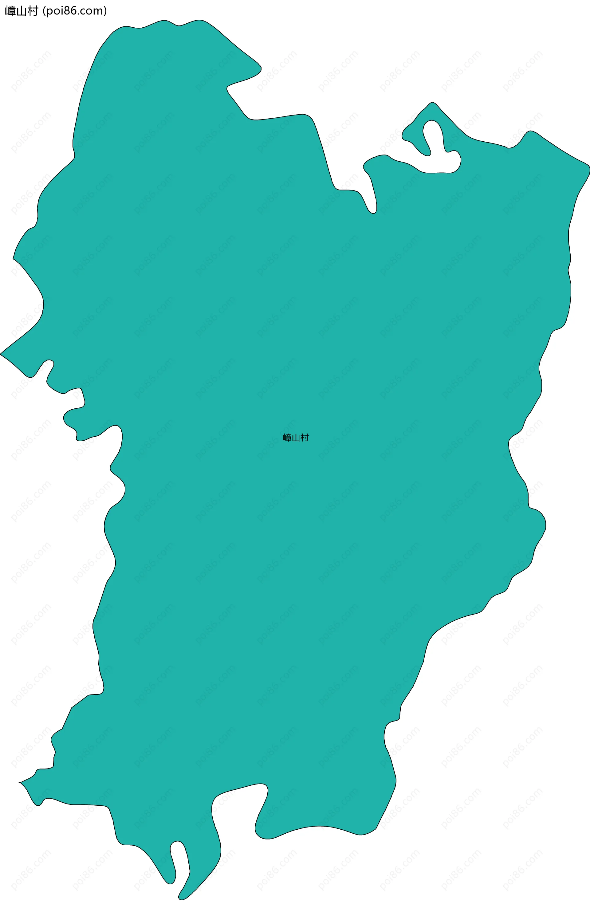 嶂山村边界地图