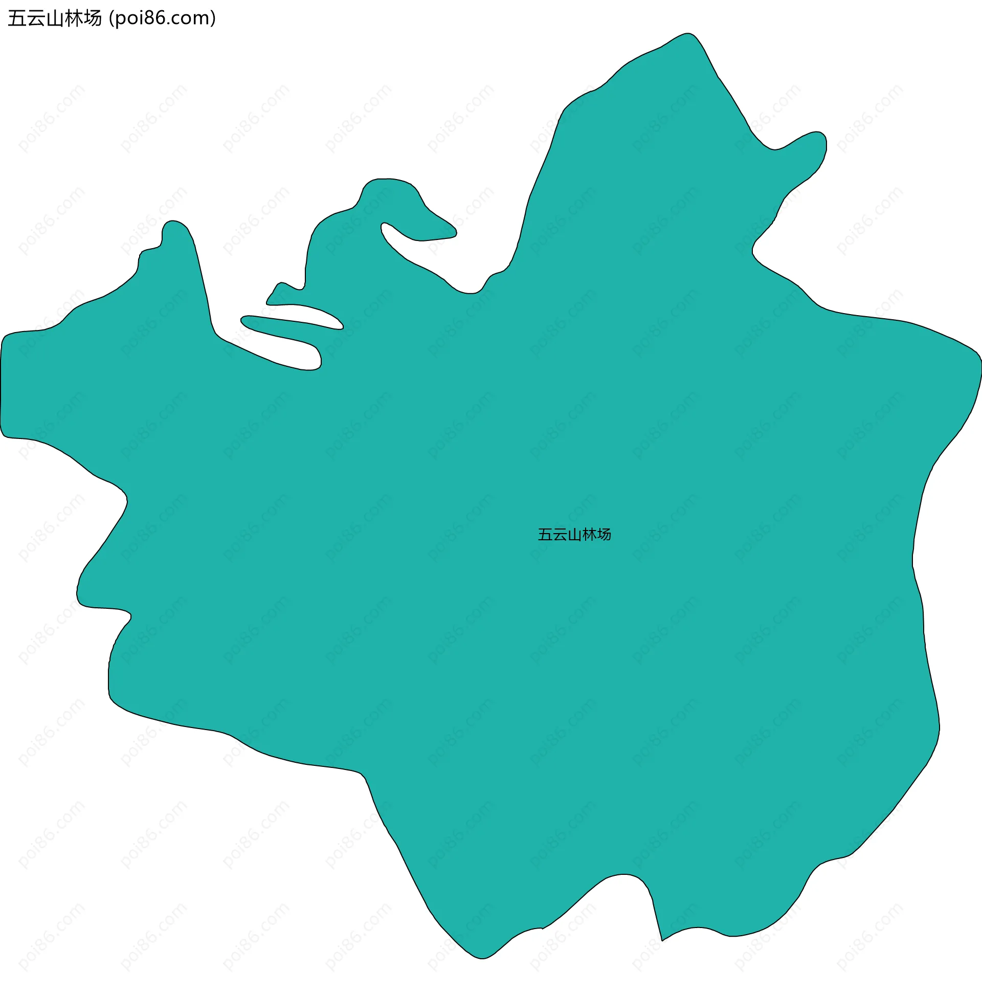 五云山林场边界地图