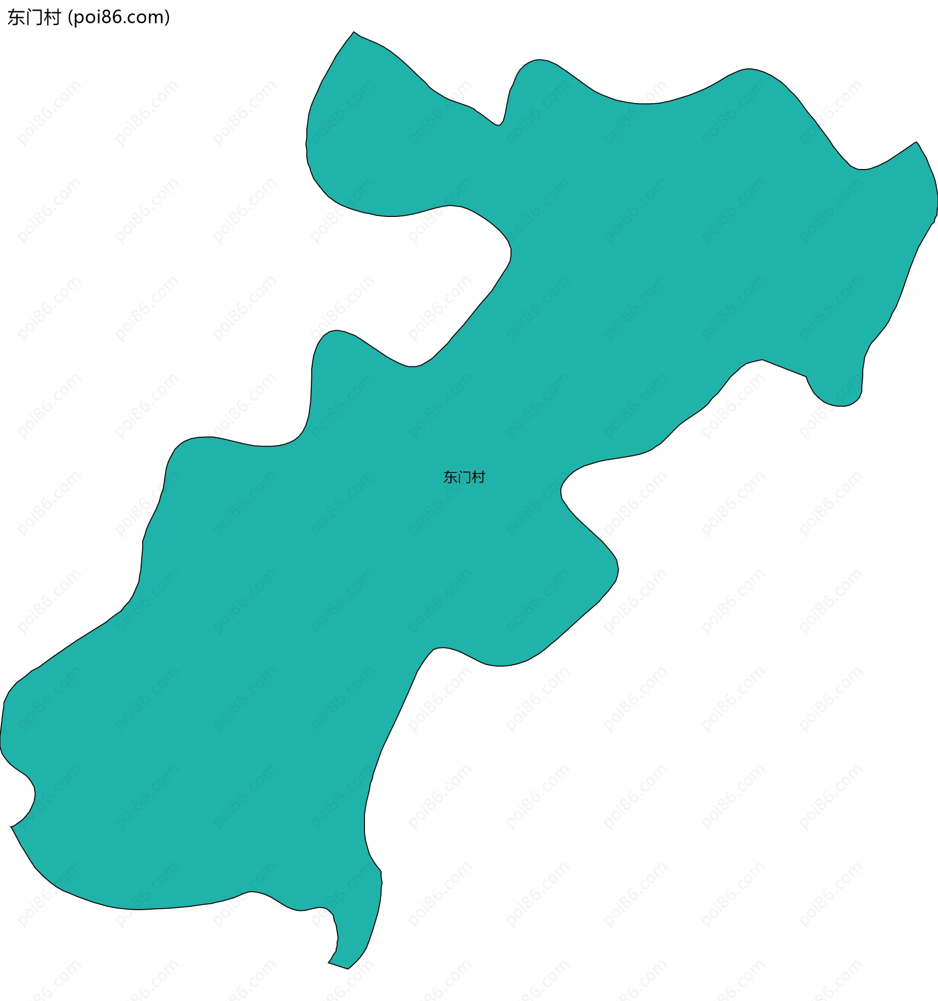 东门村边界地图