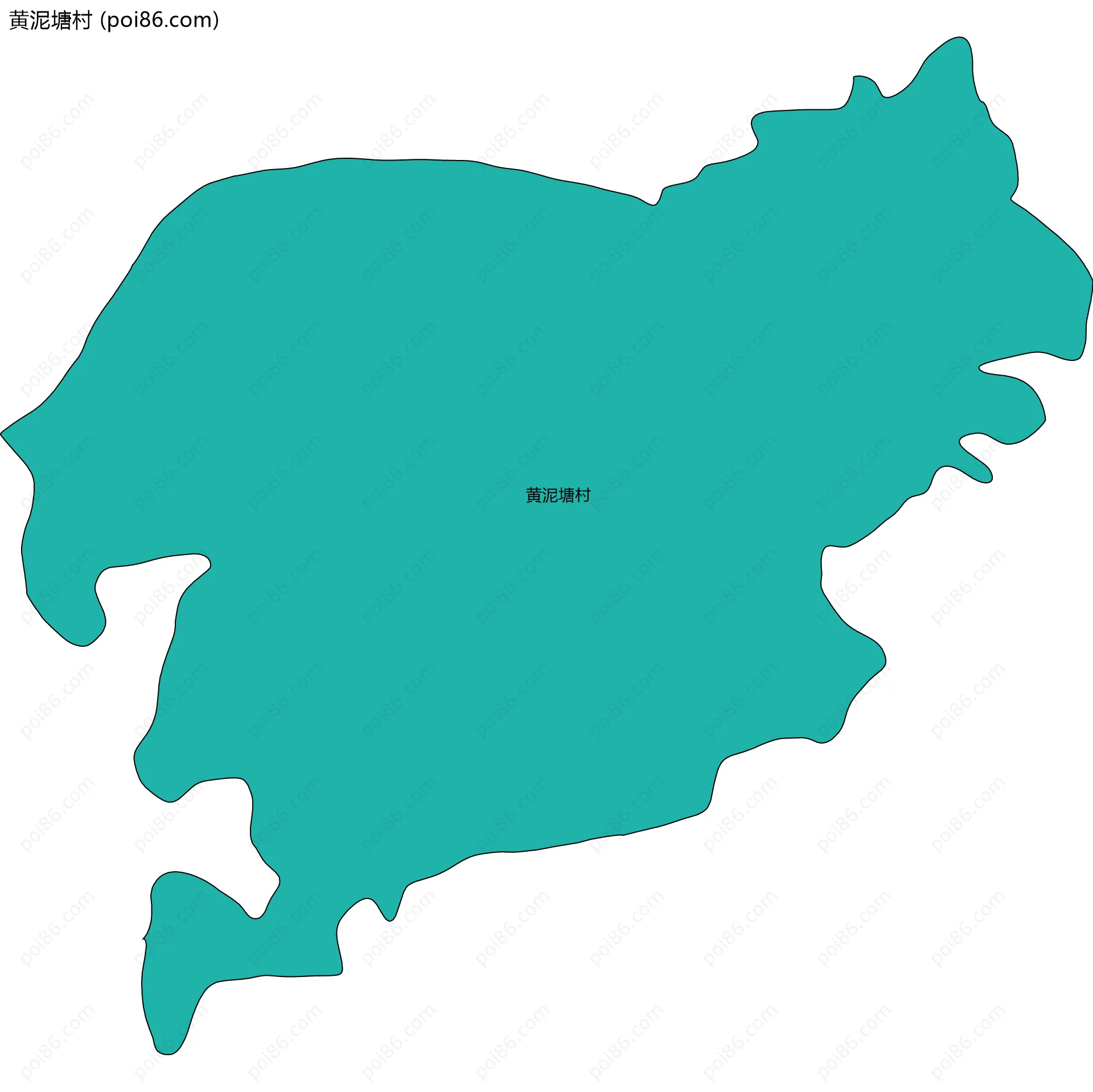 黄泥塘村边界地图