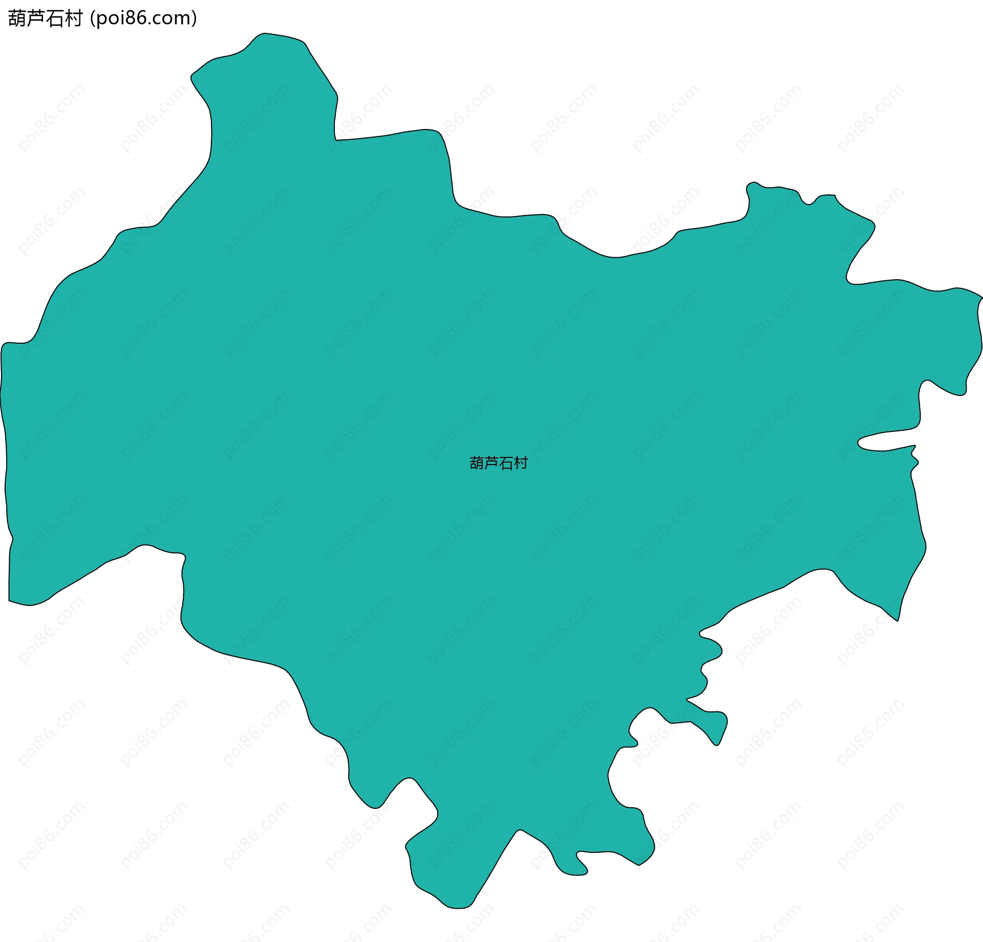 葫芦石村边界地图