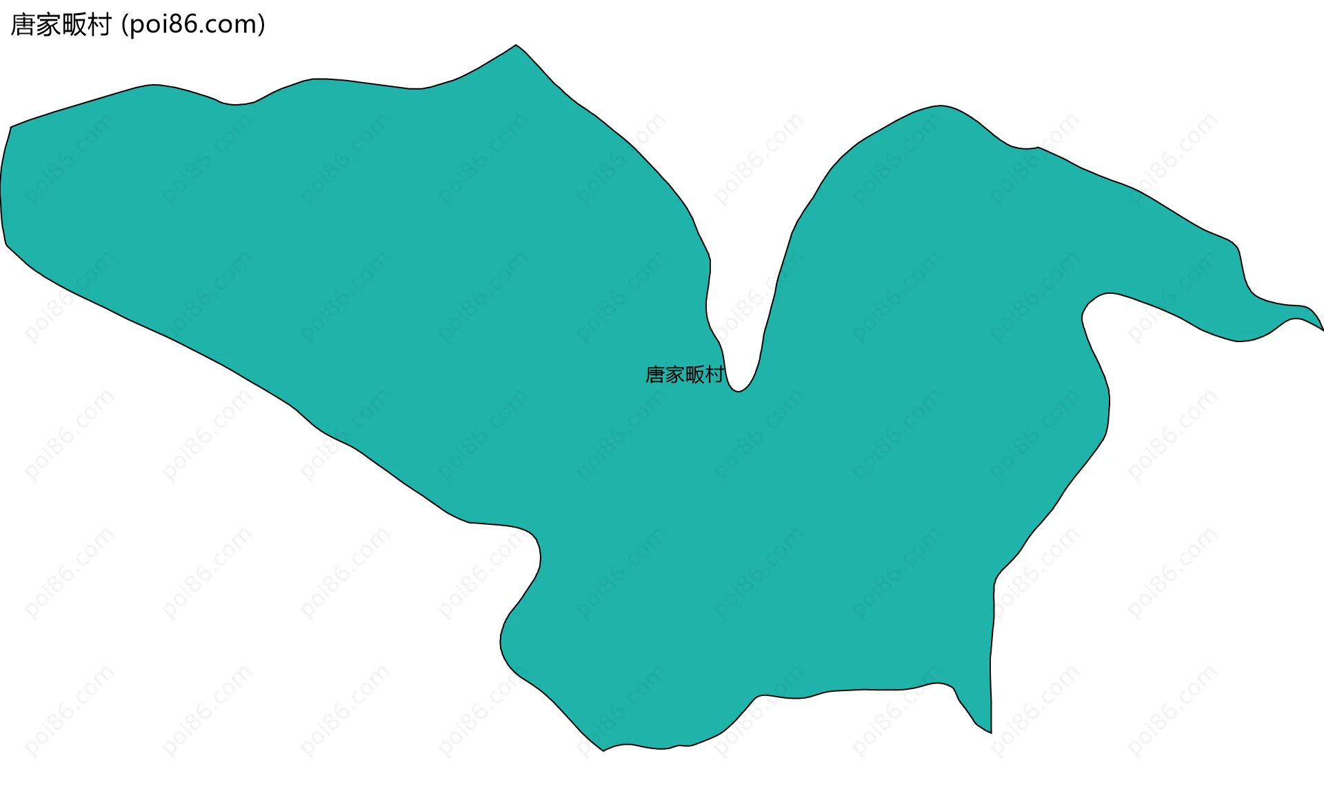 唐家畈村边界地图