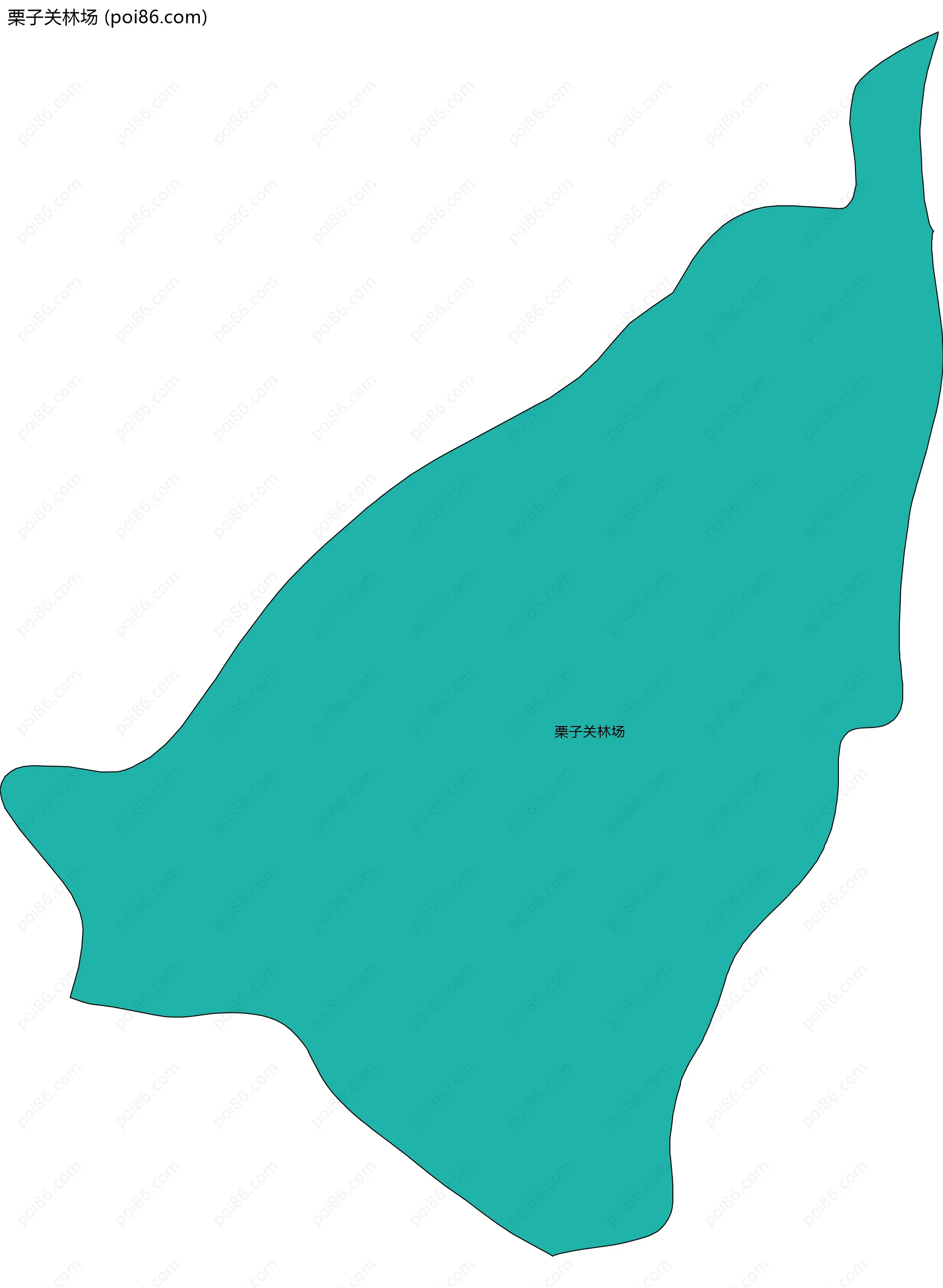 栗子关林场边界地图
