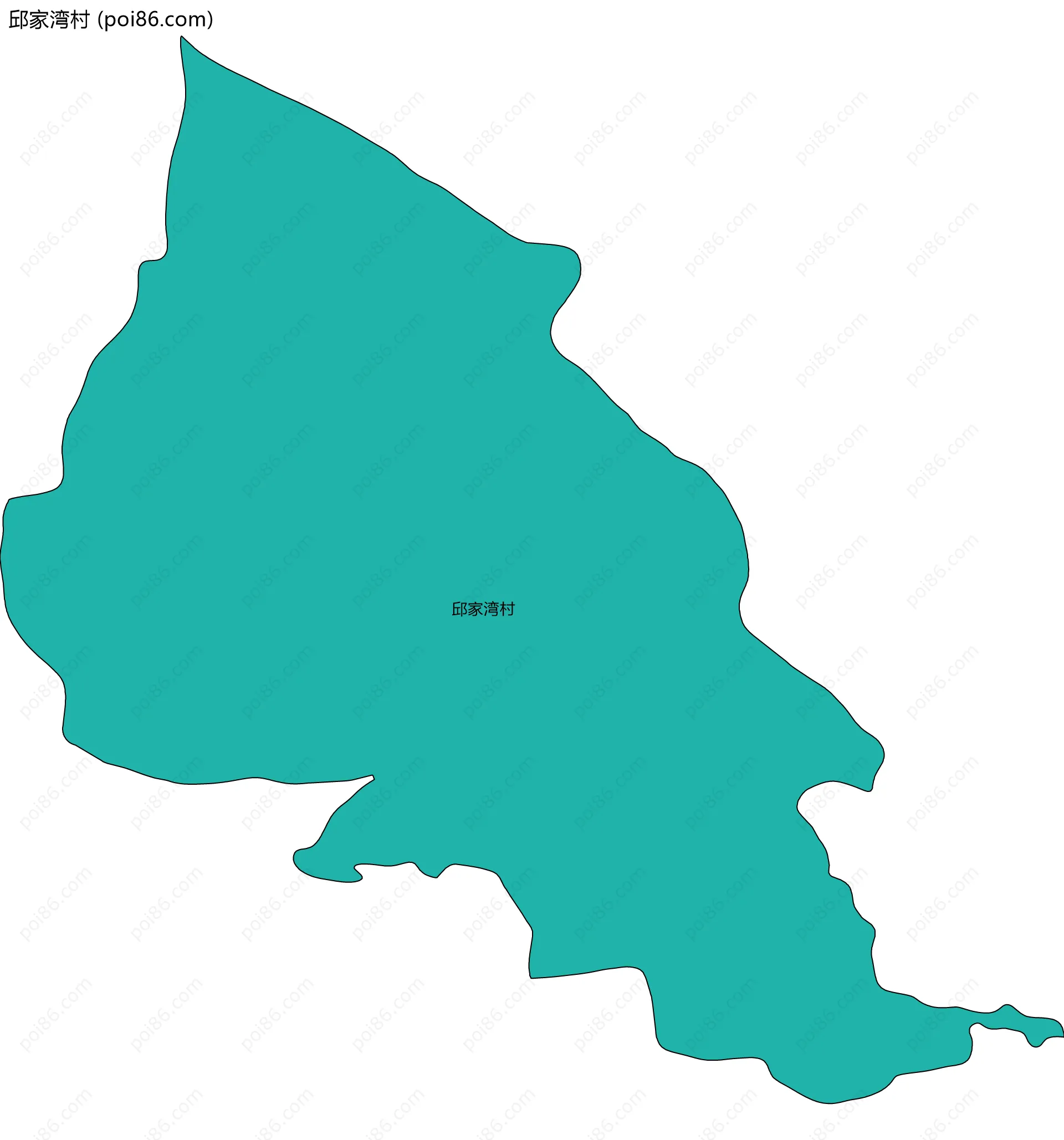 邱家湾村边界地图