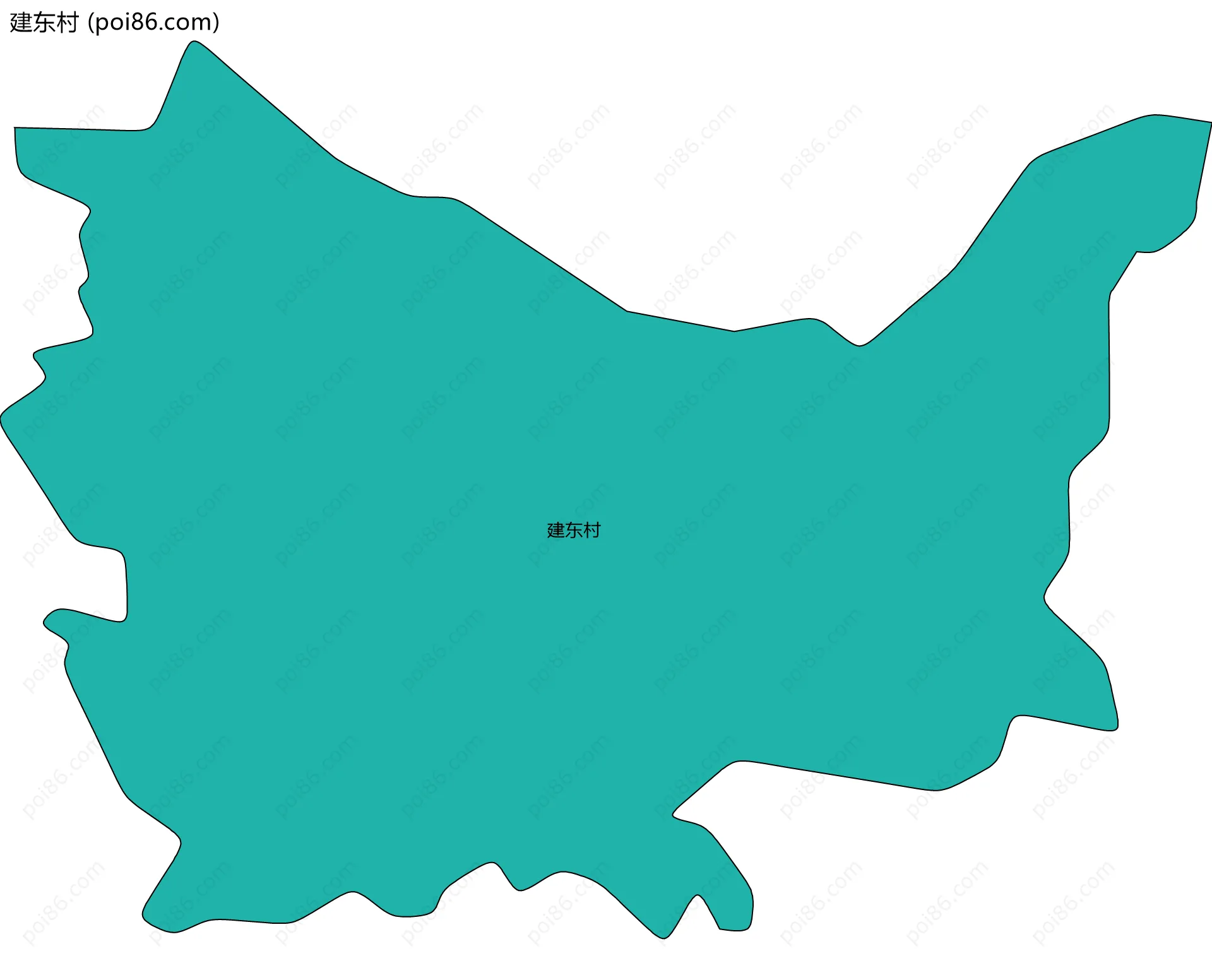 建东村边界地图