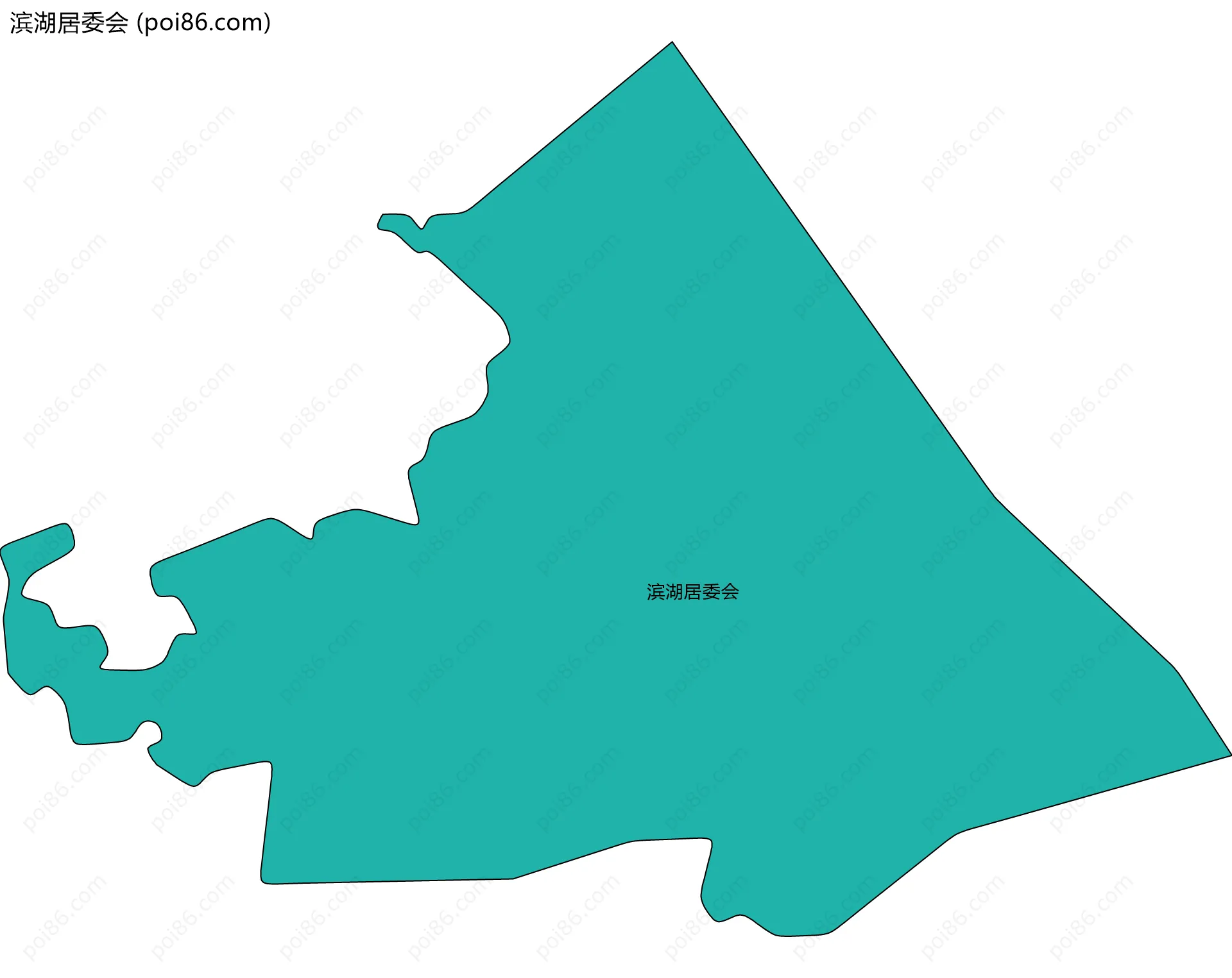 滨湖居委会边界地图