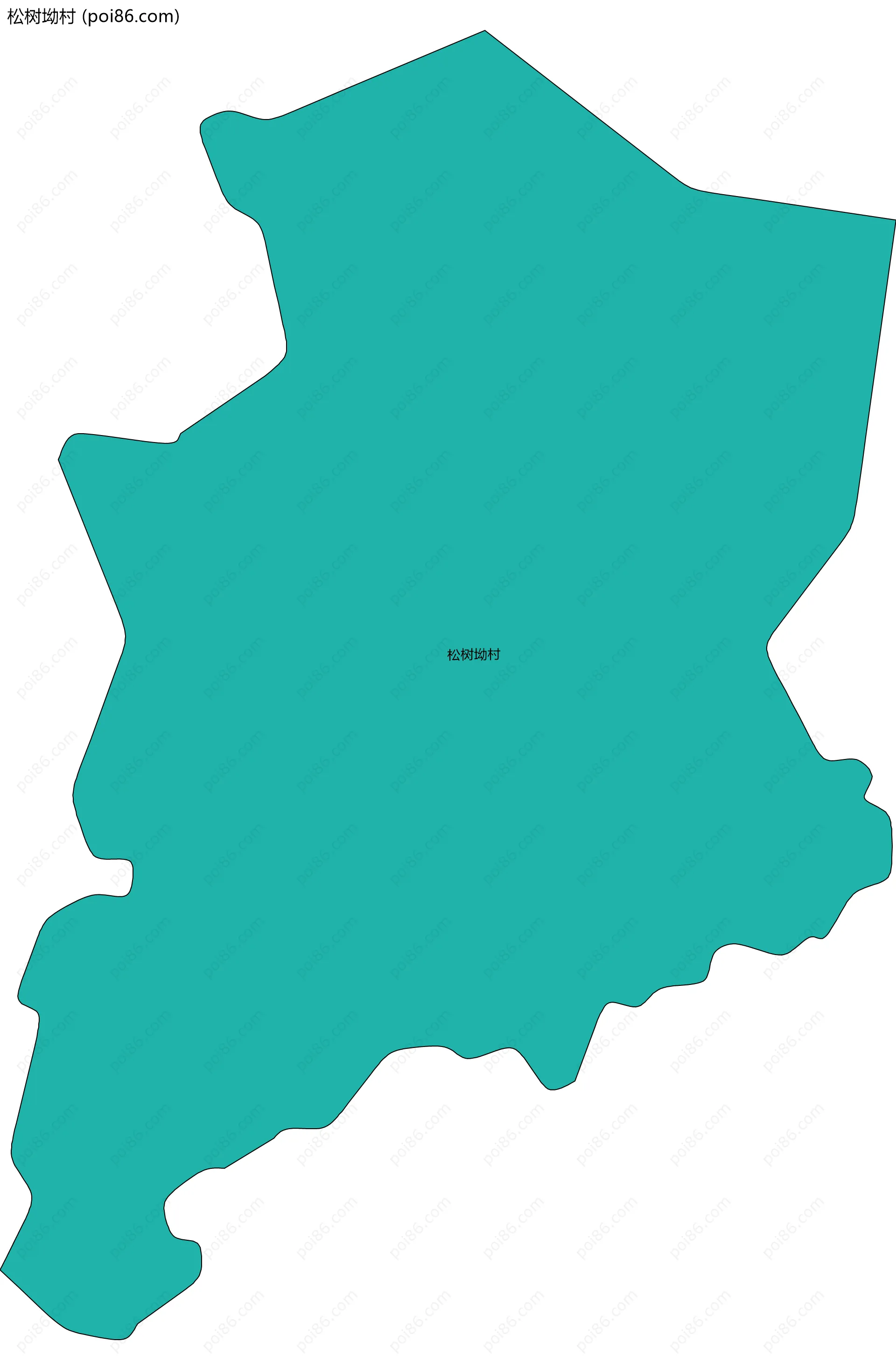 松树坳村边界地图