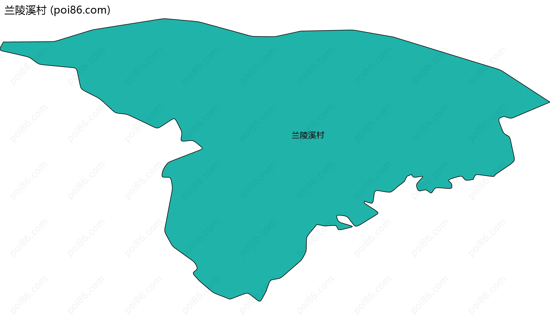 兰陵溪村边界地图