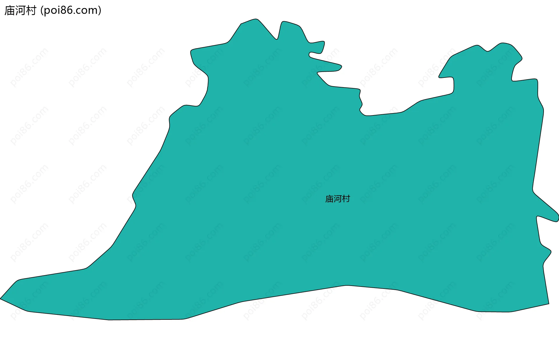 庙河村边界地图