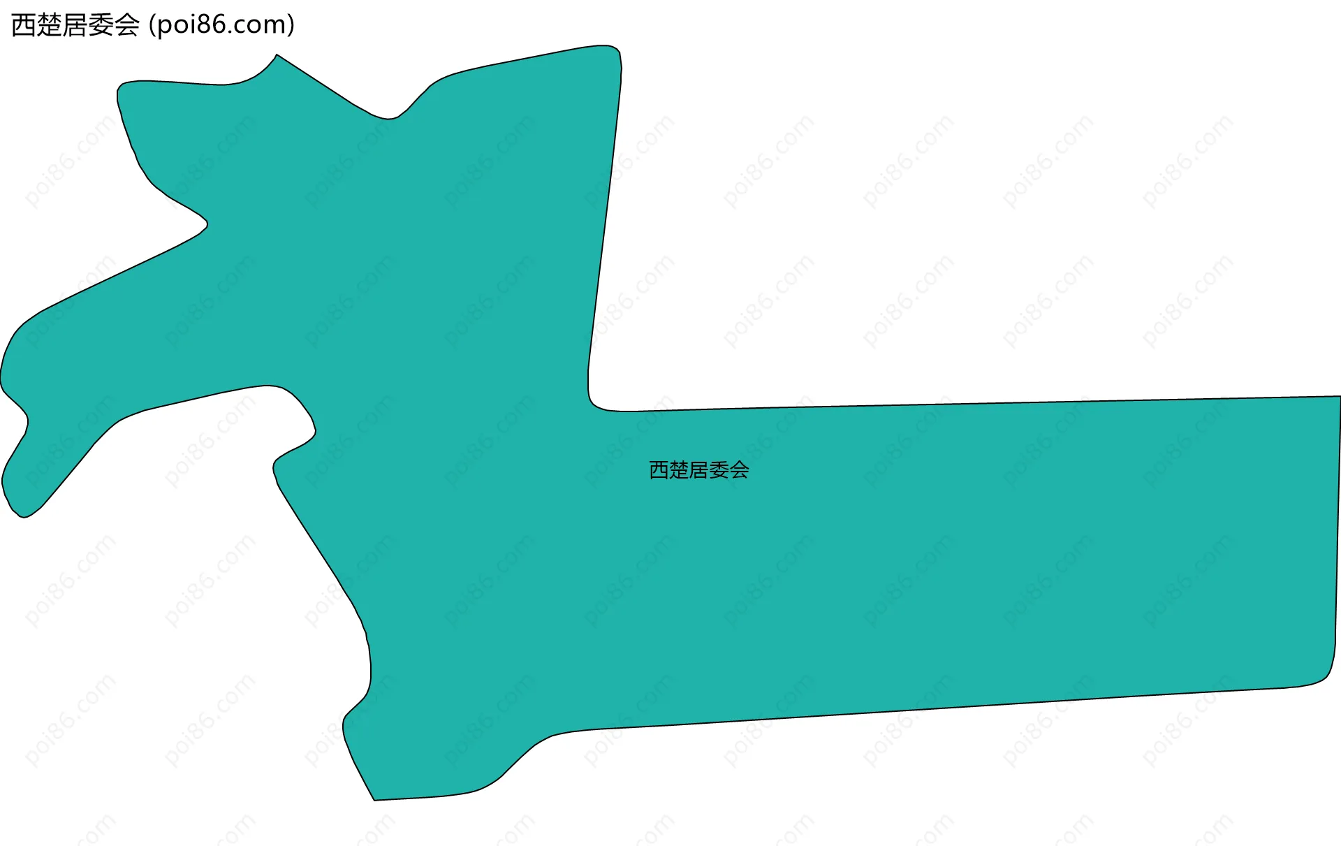 西楚居委会边界地图