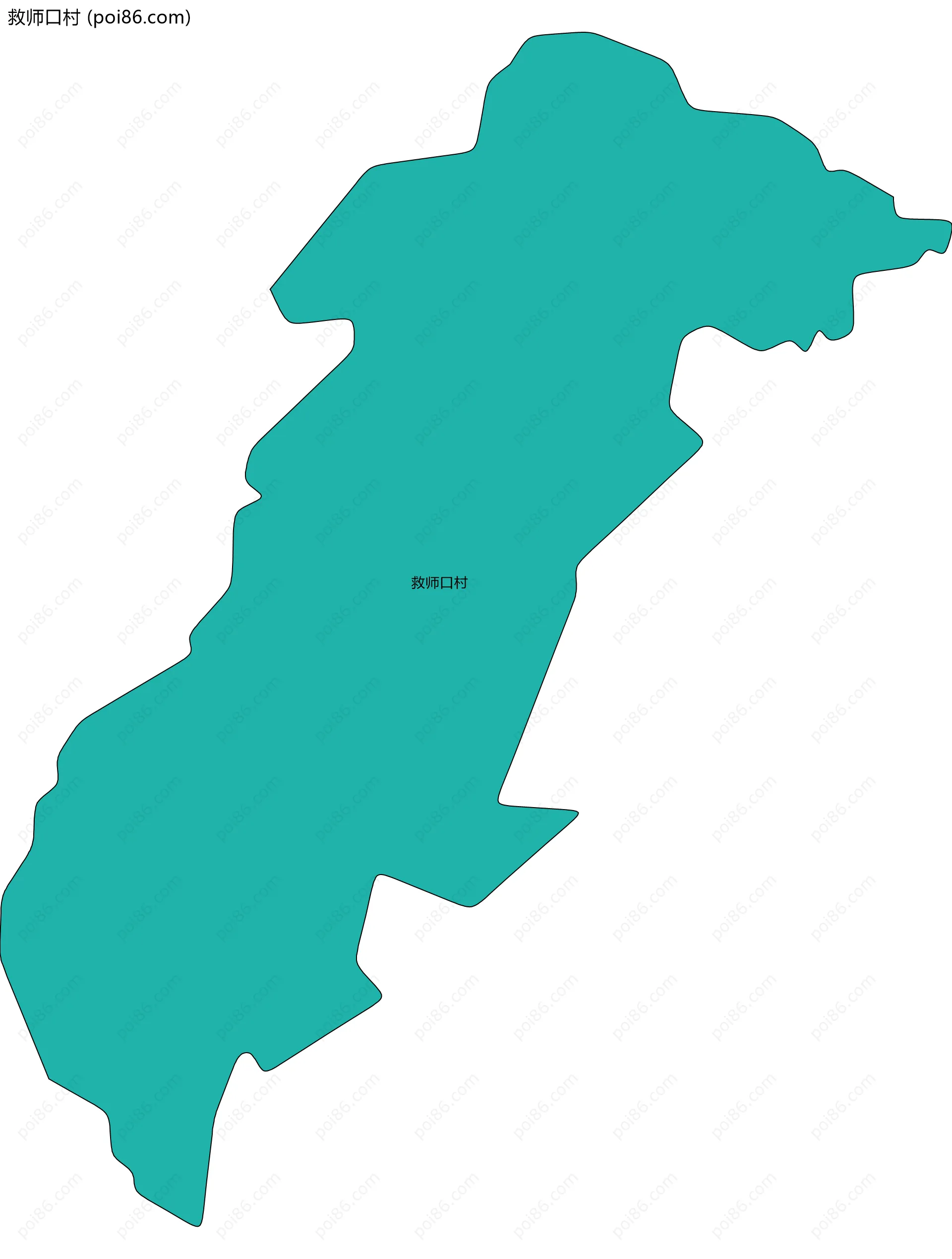 救师口村边界地图