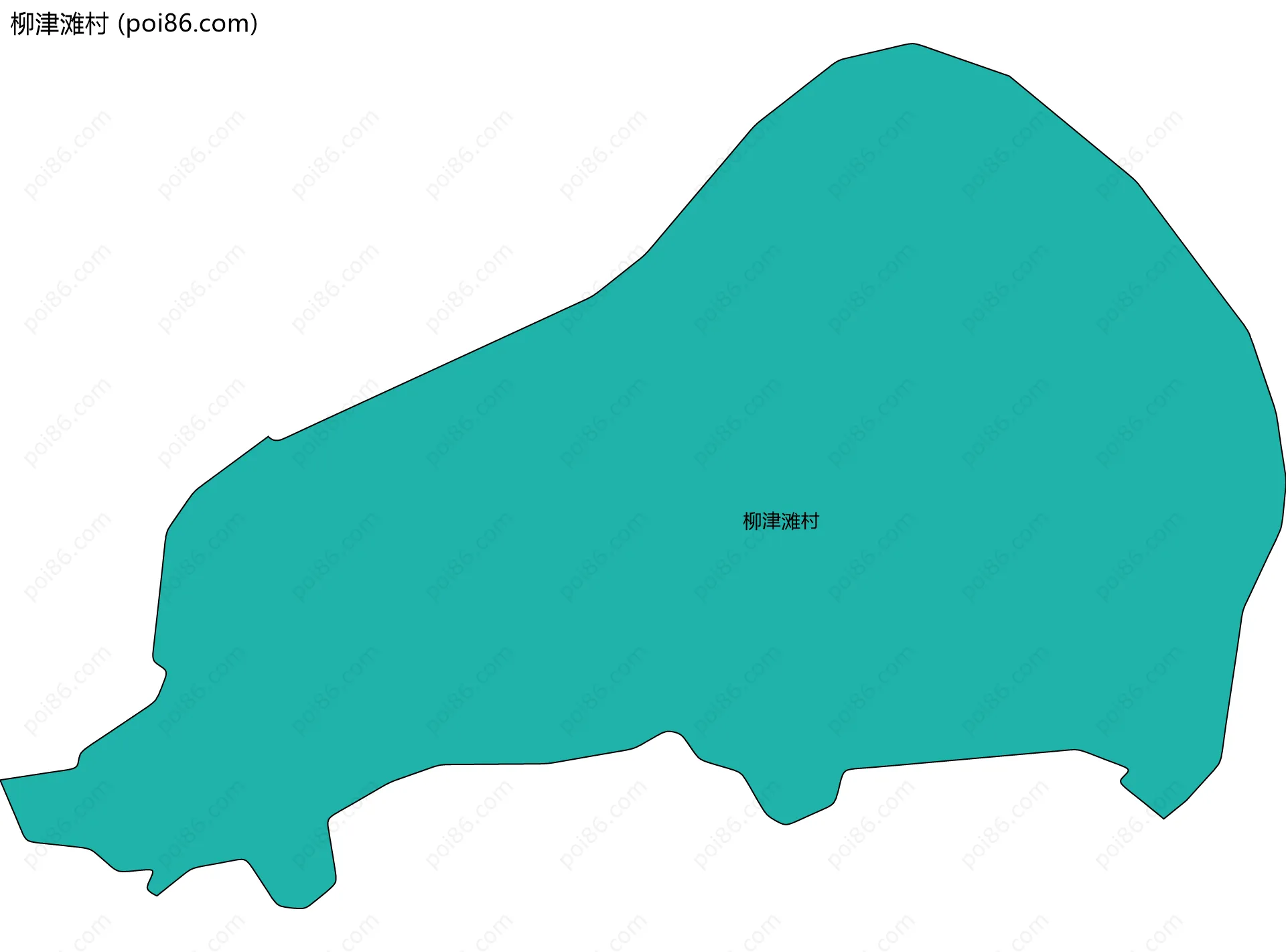 柳津滩村边界地图