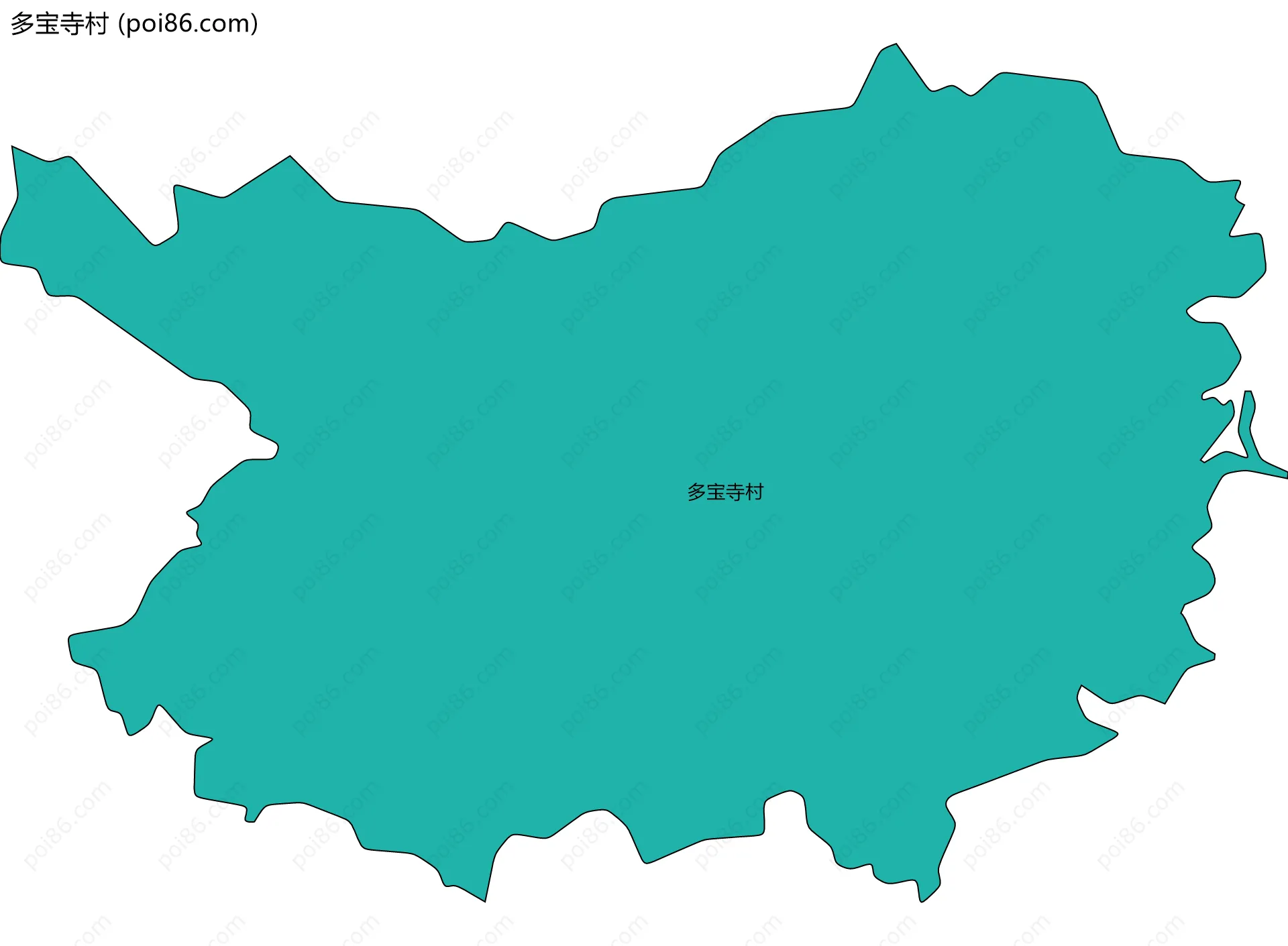 多宝寺村边界地图