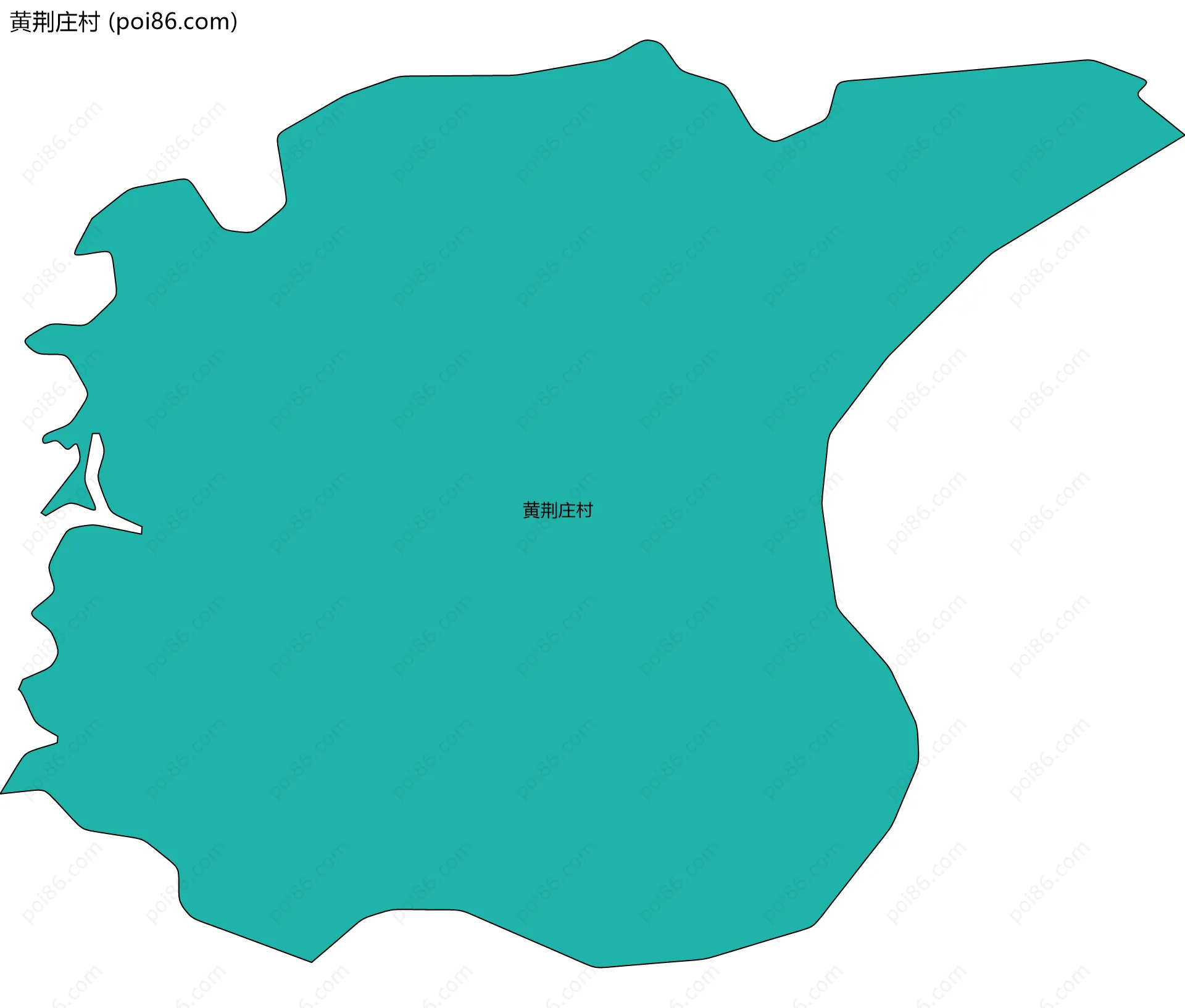 黄荆庄村边界地图