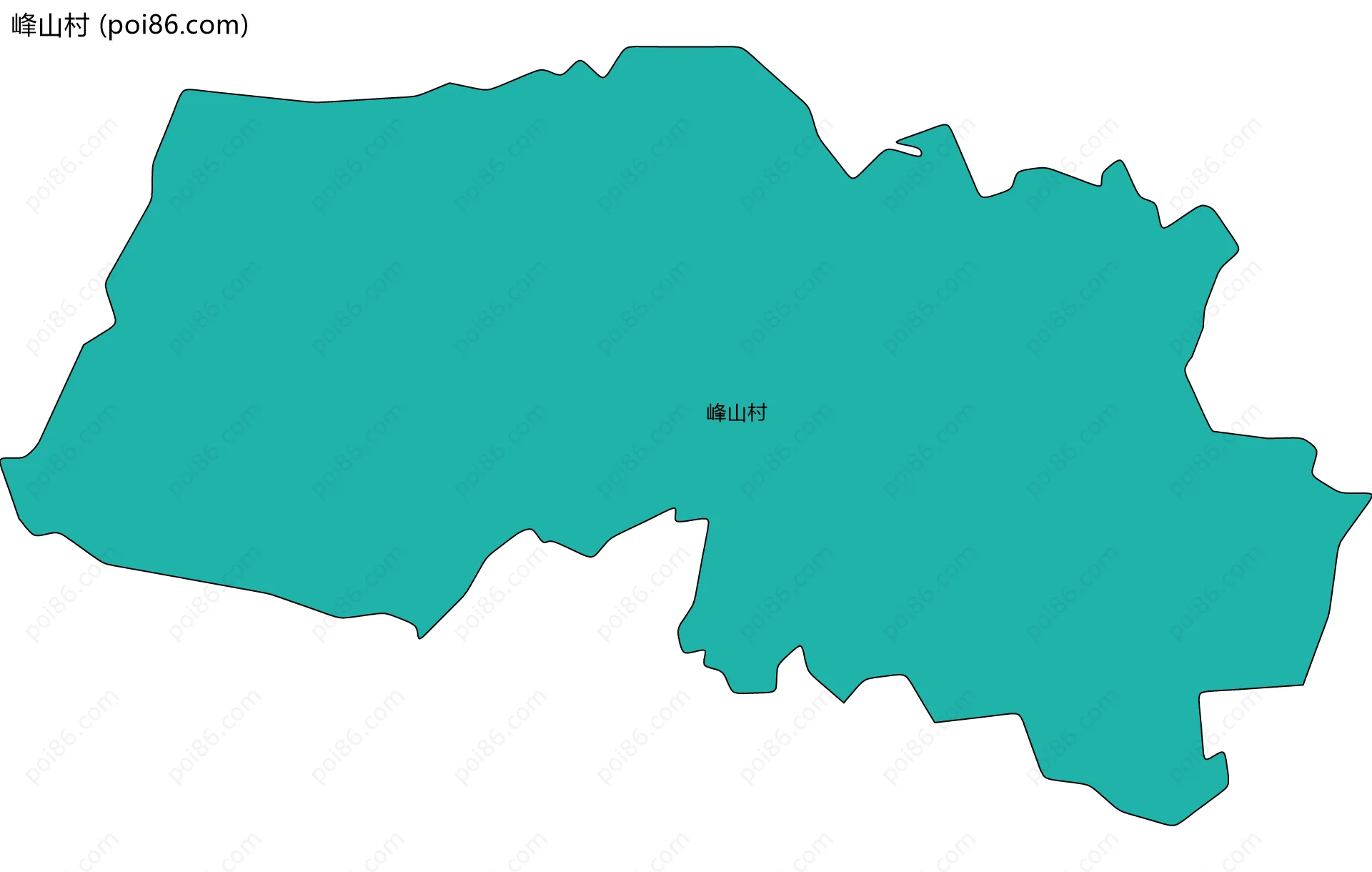 峰山村边界地图