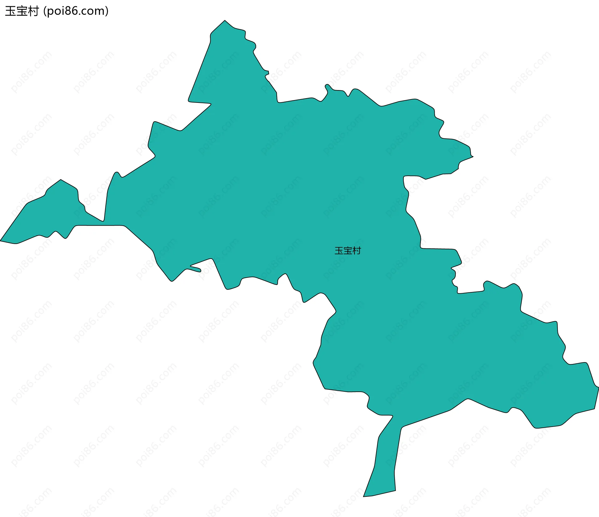 玉宝村边界地图