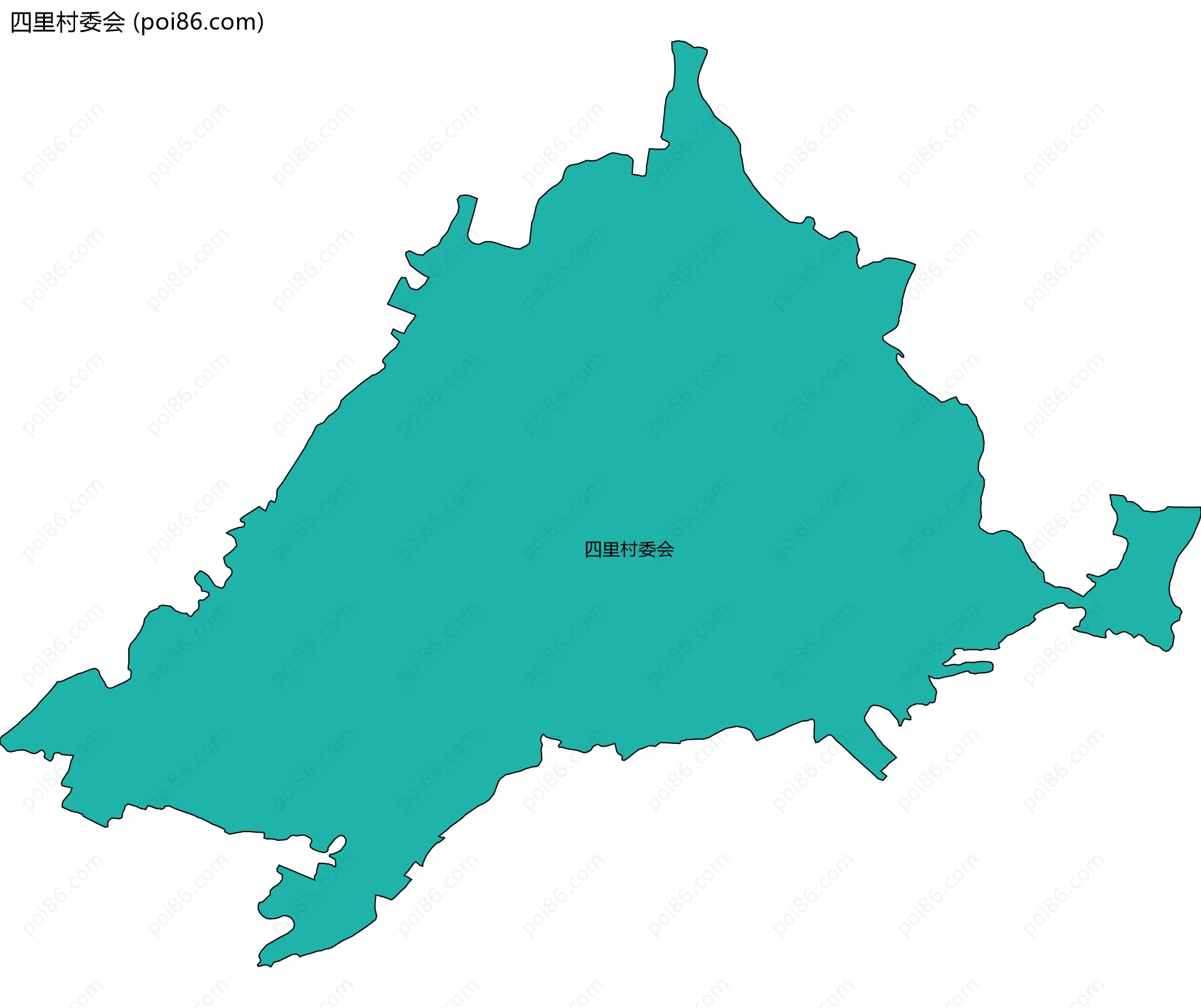 四里村委会边界地图