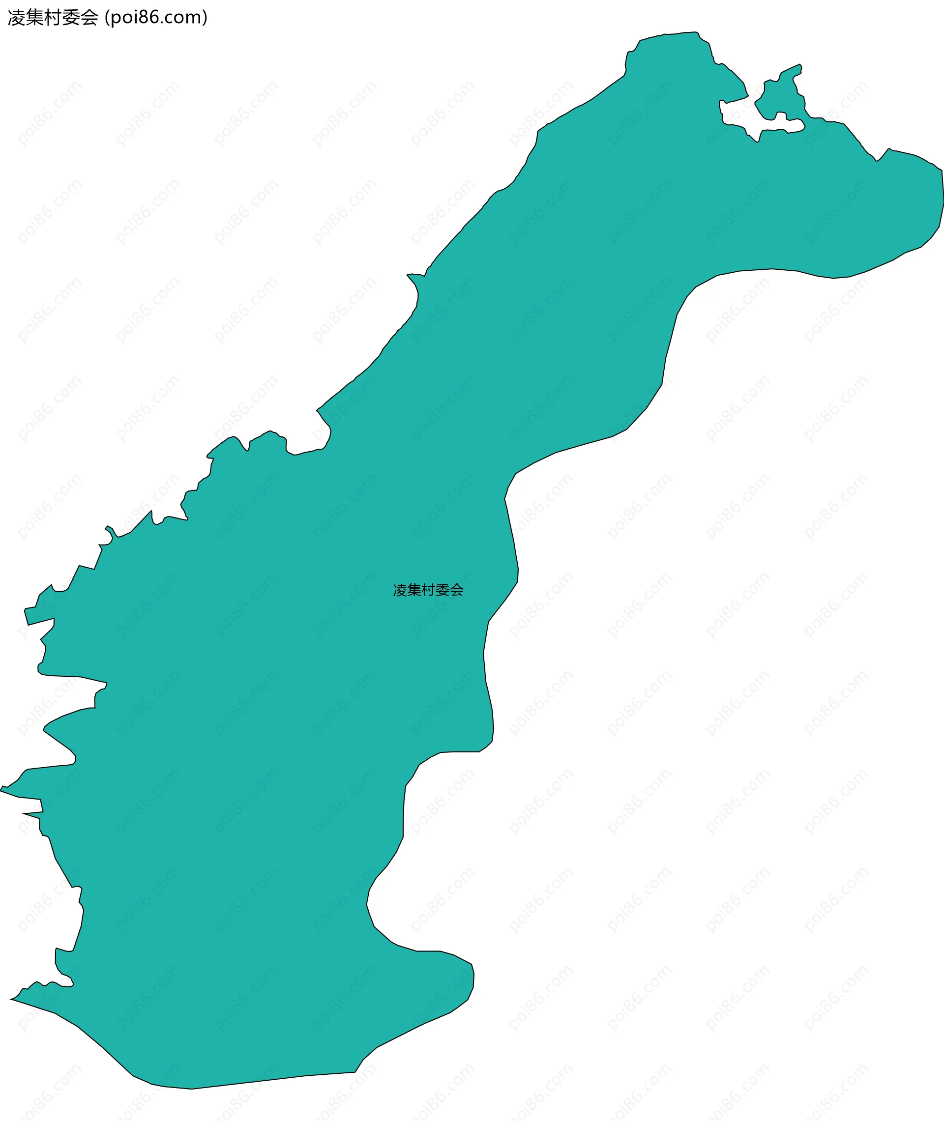 凌集村委会边界地图