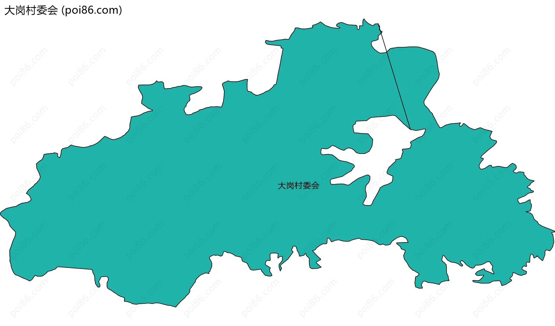 大岗村委会边界地图