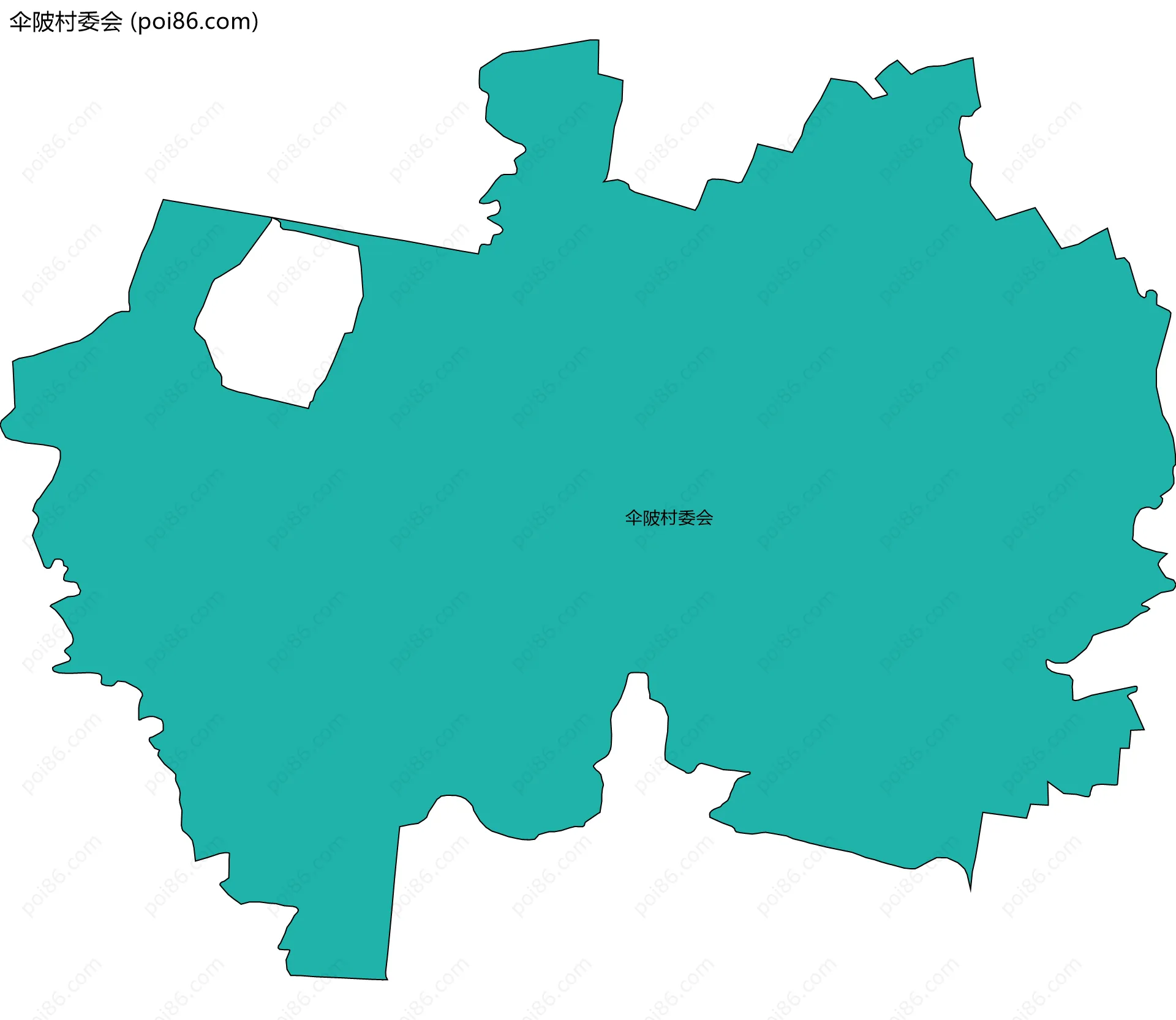 伞陂村委会边界地图