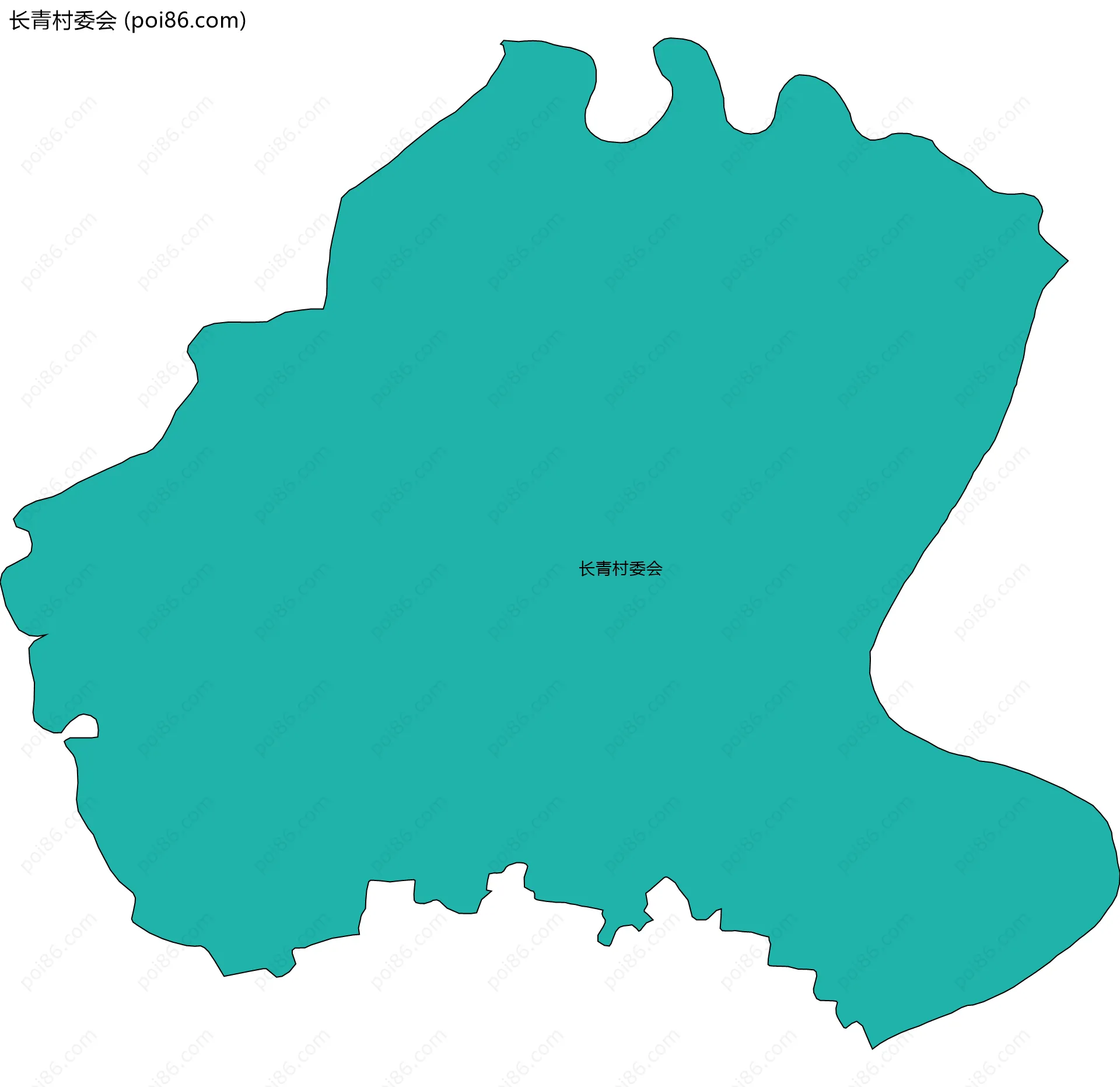 长青村委会边界地图