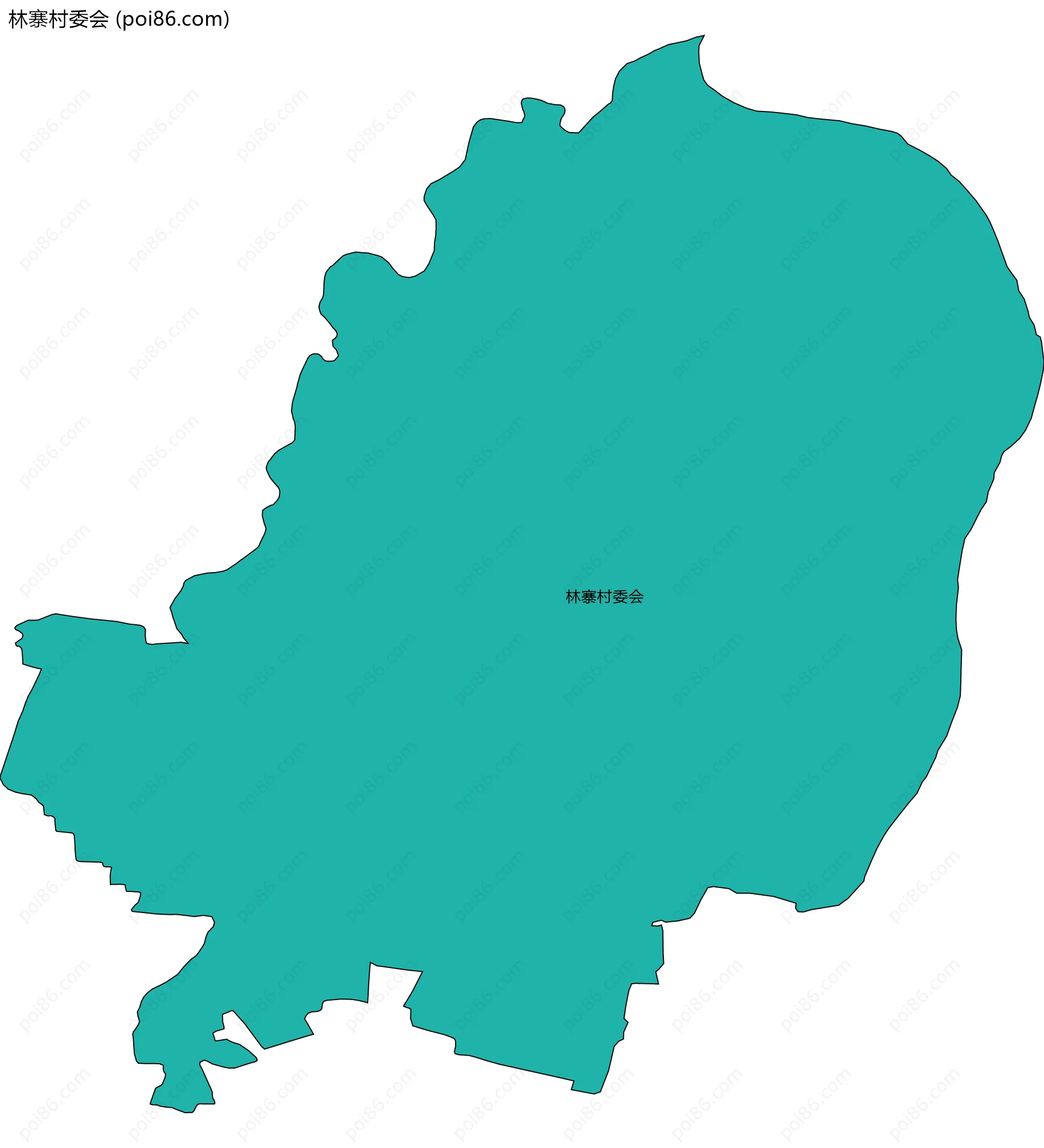 林寨村委会边界地图