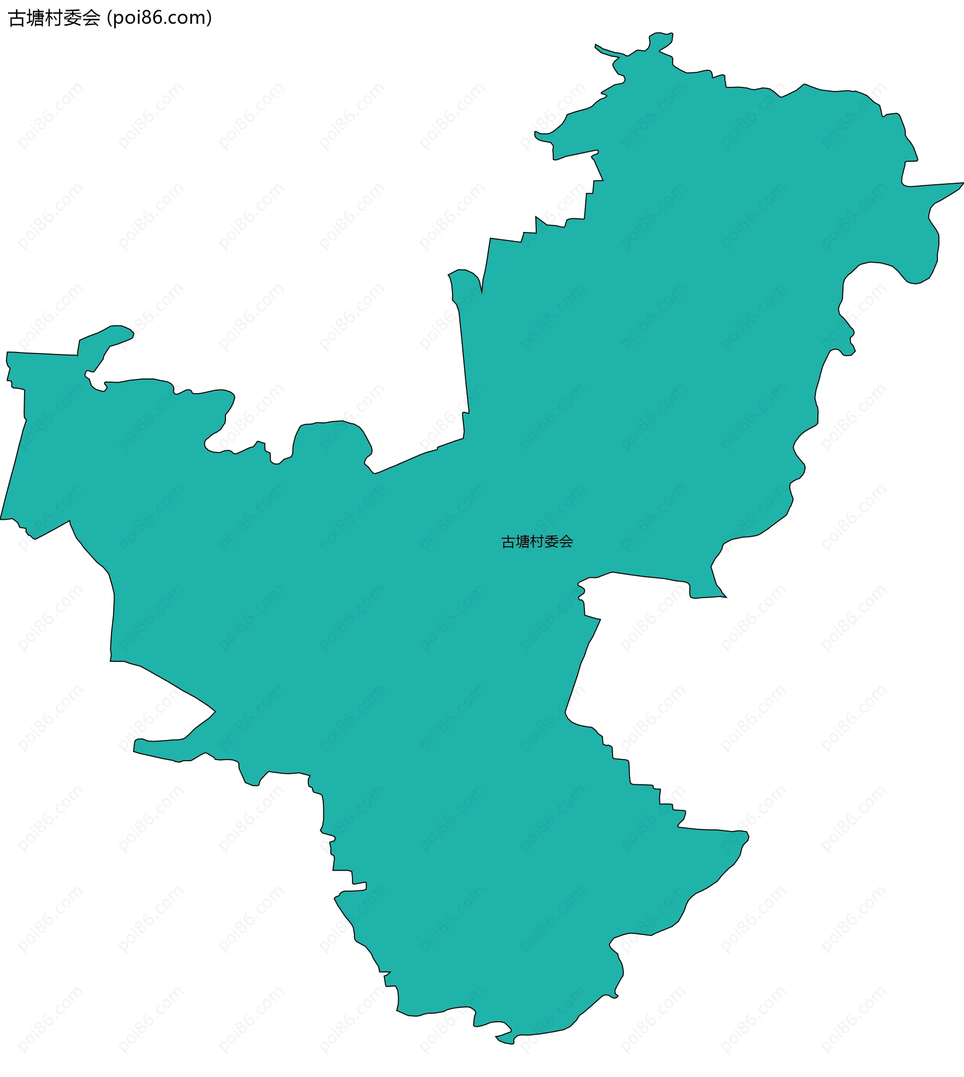 古塘村委会边界地图