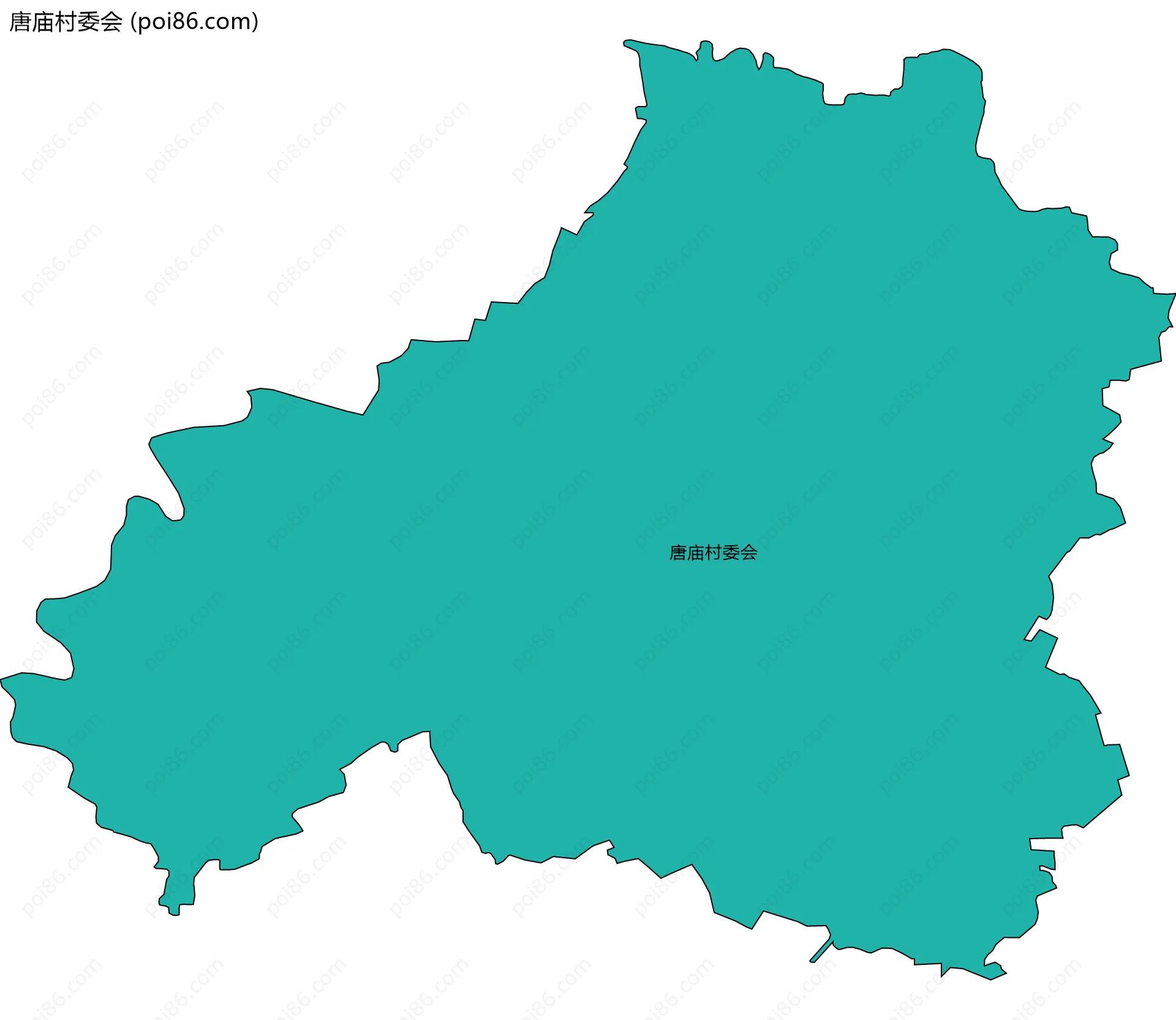 唐庙村委会边界地图