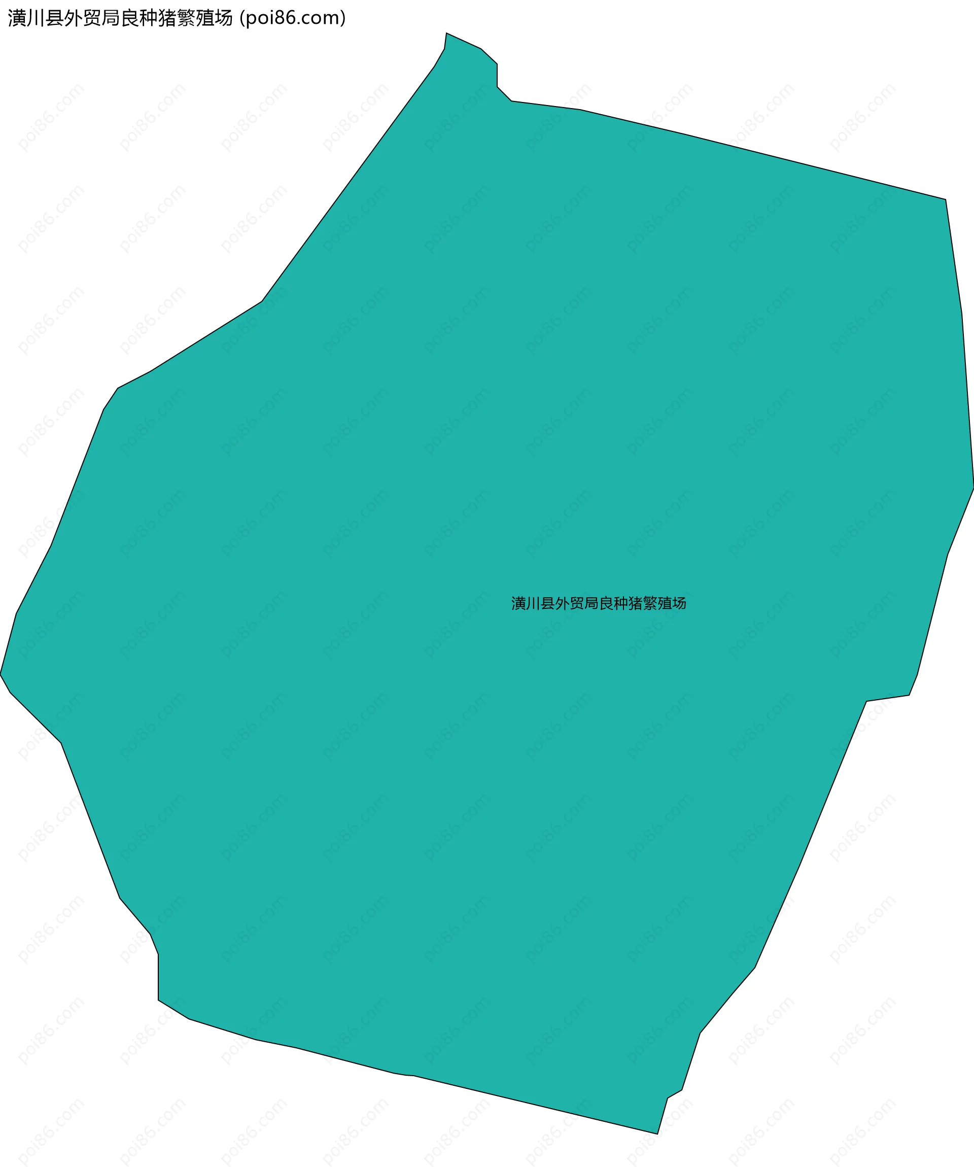 潢川县外贸局良种猪繁殖场边界地图