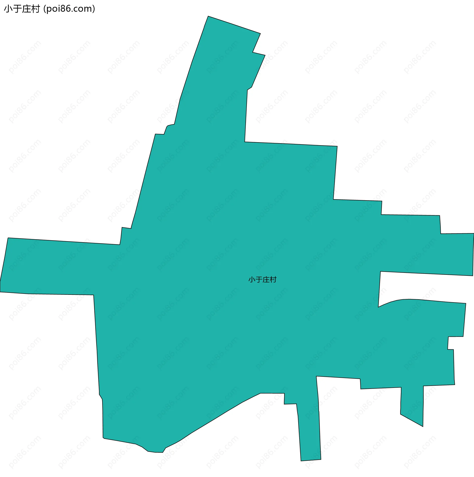 小于庄村边界地图