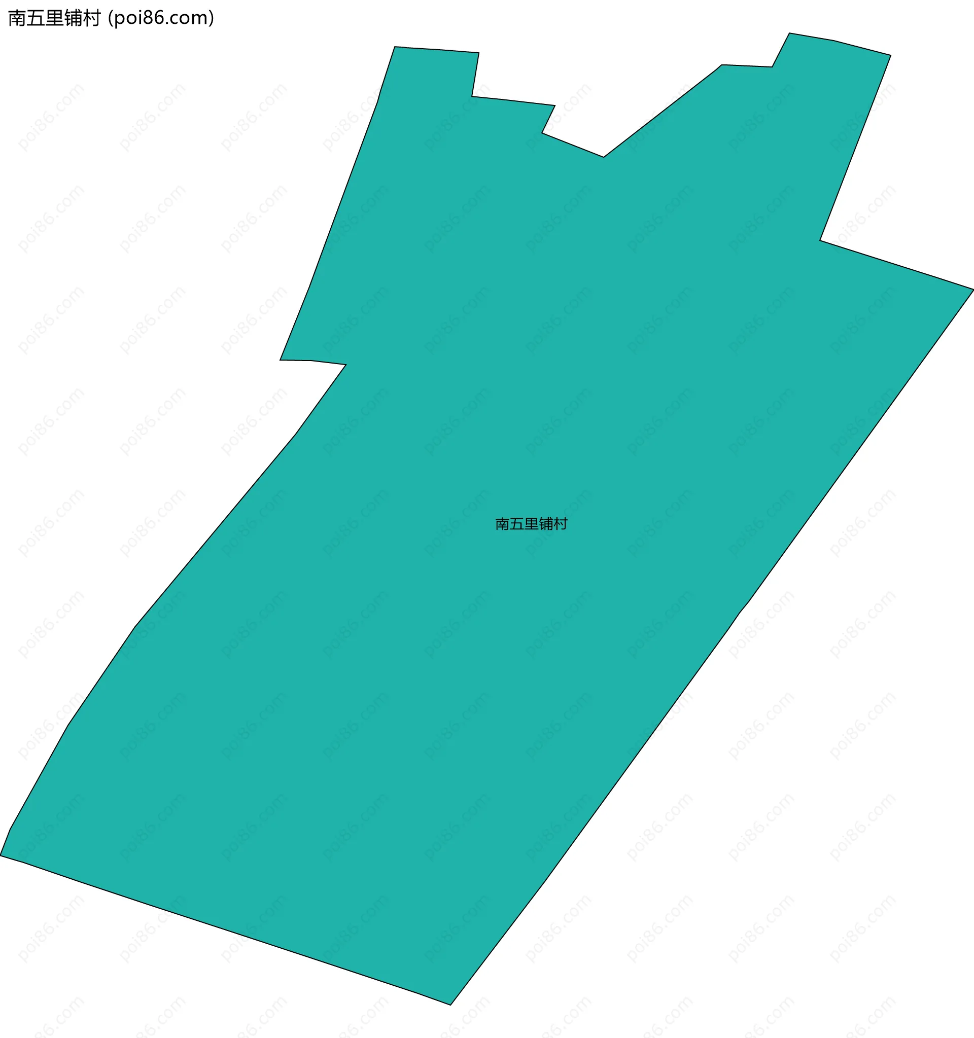 南五里铺村边界地图