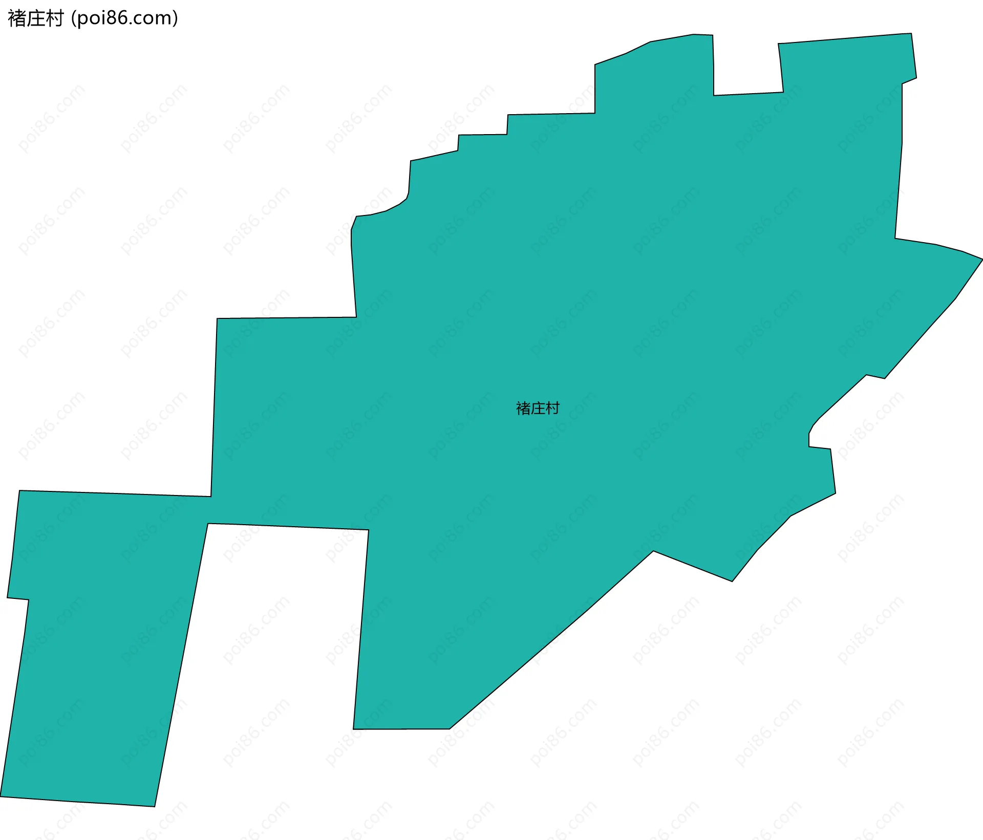 褚庄村边界地图